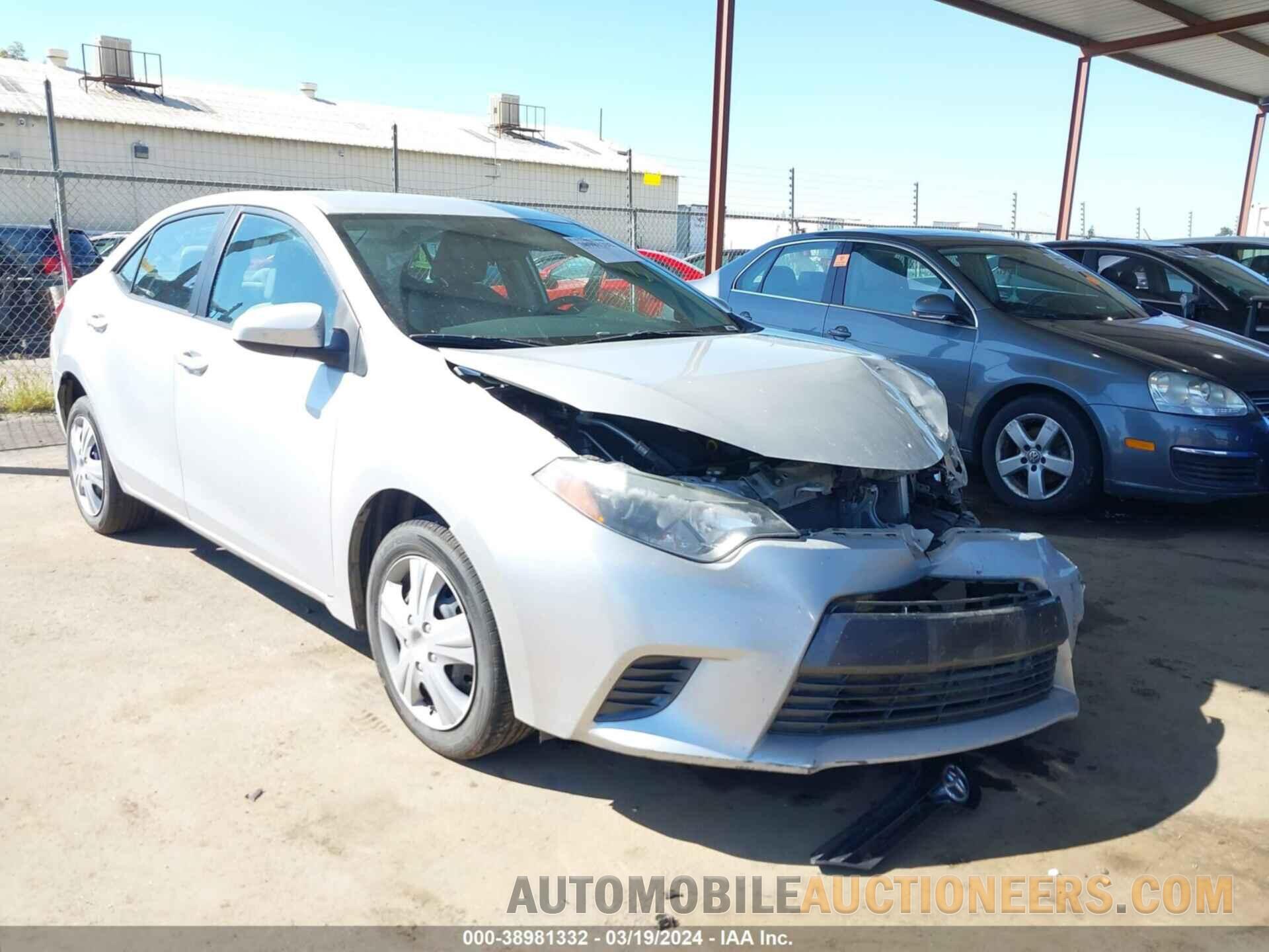 5YFBURHEXFP223985 TOYOTA COROLLA 2015