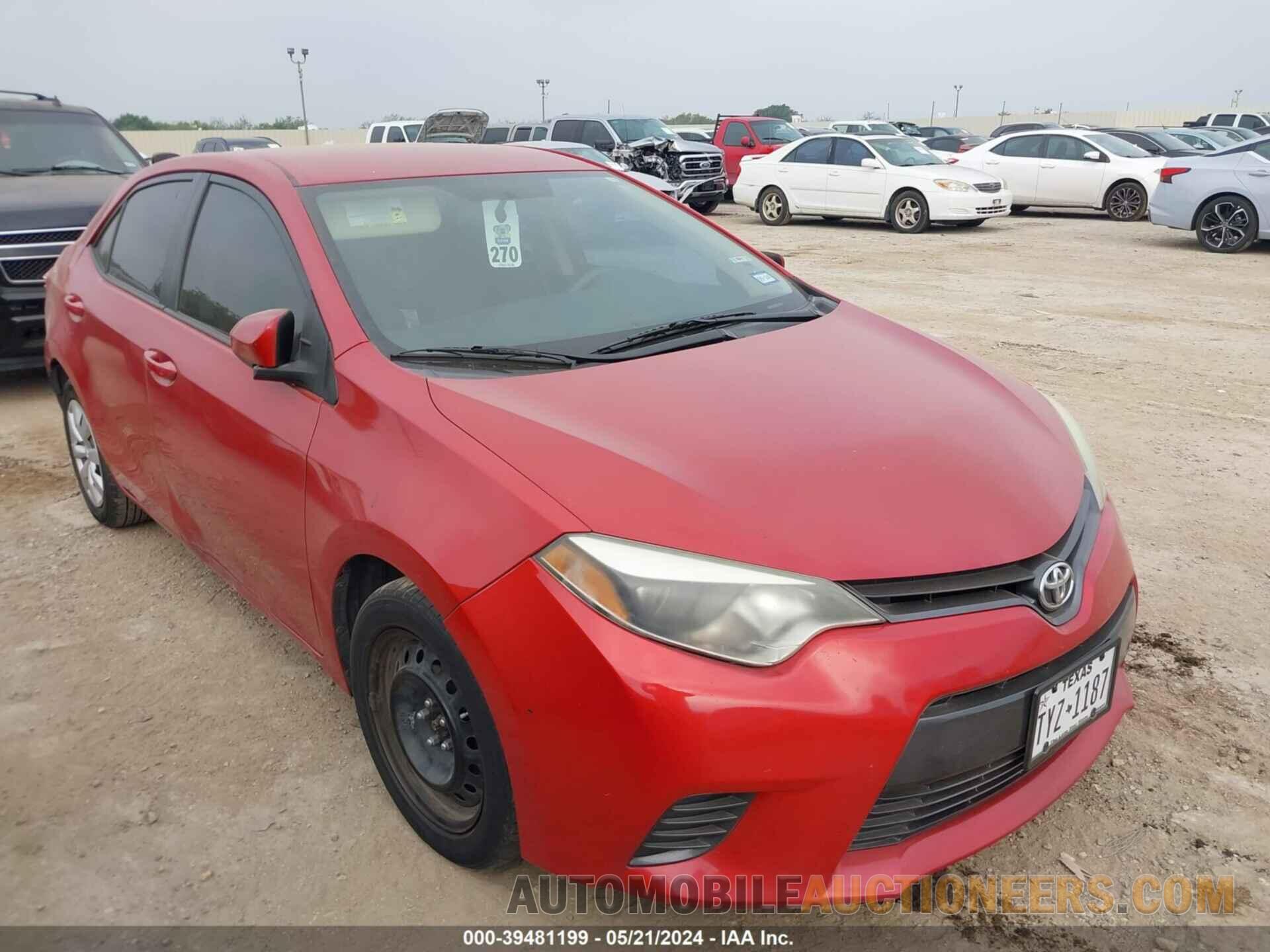 5YFBURHEXFP235926 TOYOTA COROLLA 2015