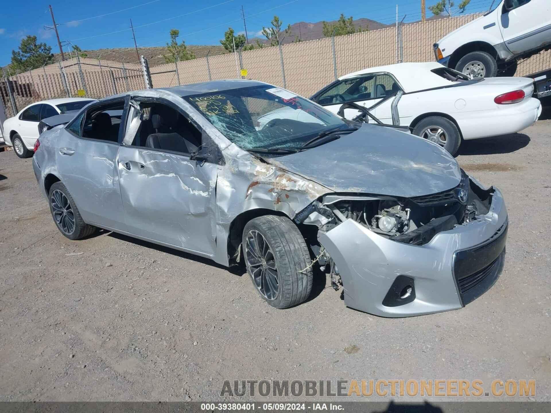 5YFBURHEXFP277626 TOYOTA COROLLA 2015