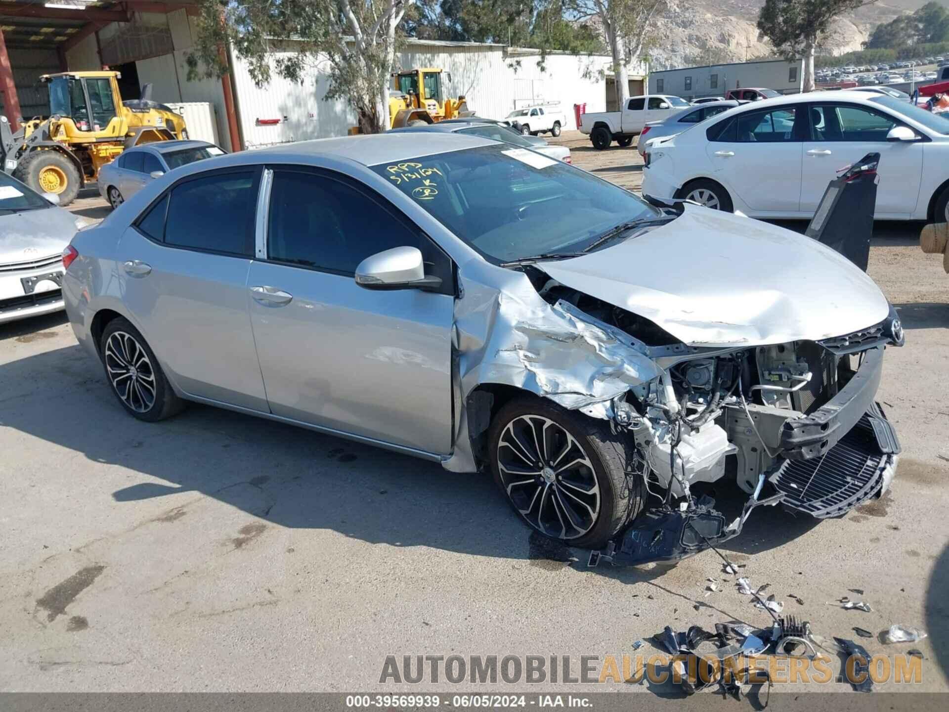 5YFBURHEXFP364569 TOYOTA COROLLA 2015