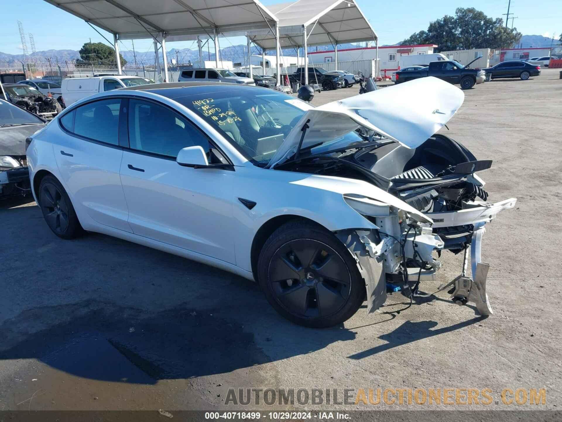 5YJ3E1EA0MF017491 TESLA MODEL 3 2021