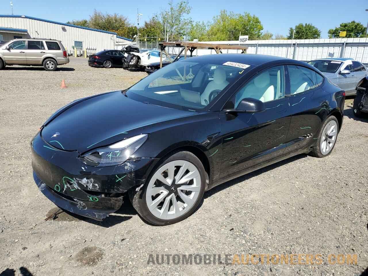 5YJ3E1EA0MF047834 TESLA MODEL 3 2021