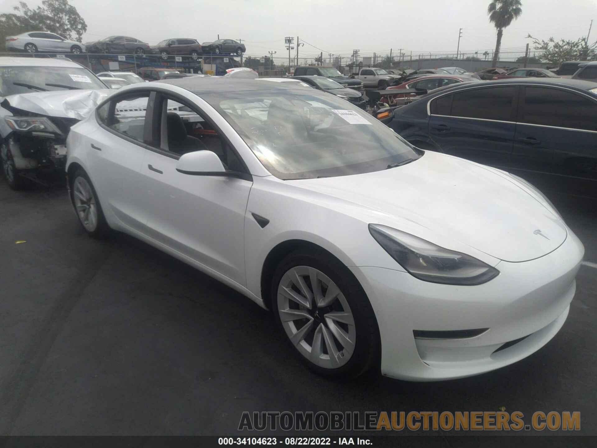 5YJ3E1EA0MF072815 TESLA MODEL 3 2021