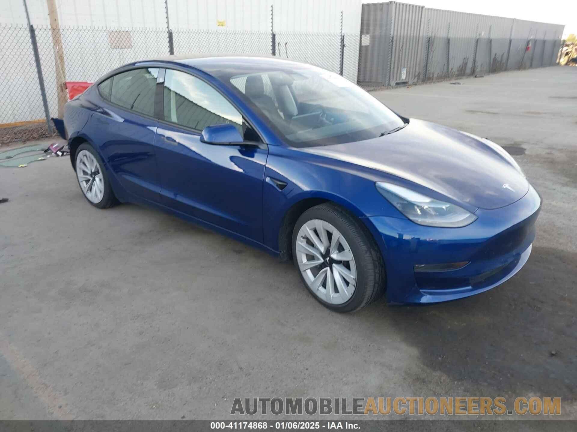 5YJ3E1EA0MF073883 TESLA MODEL 3 2021