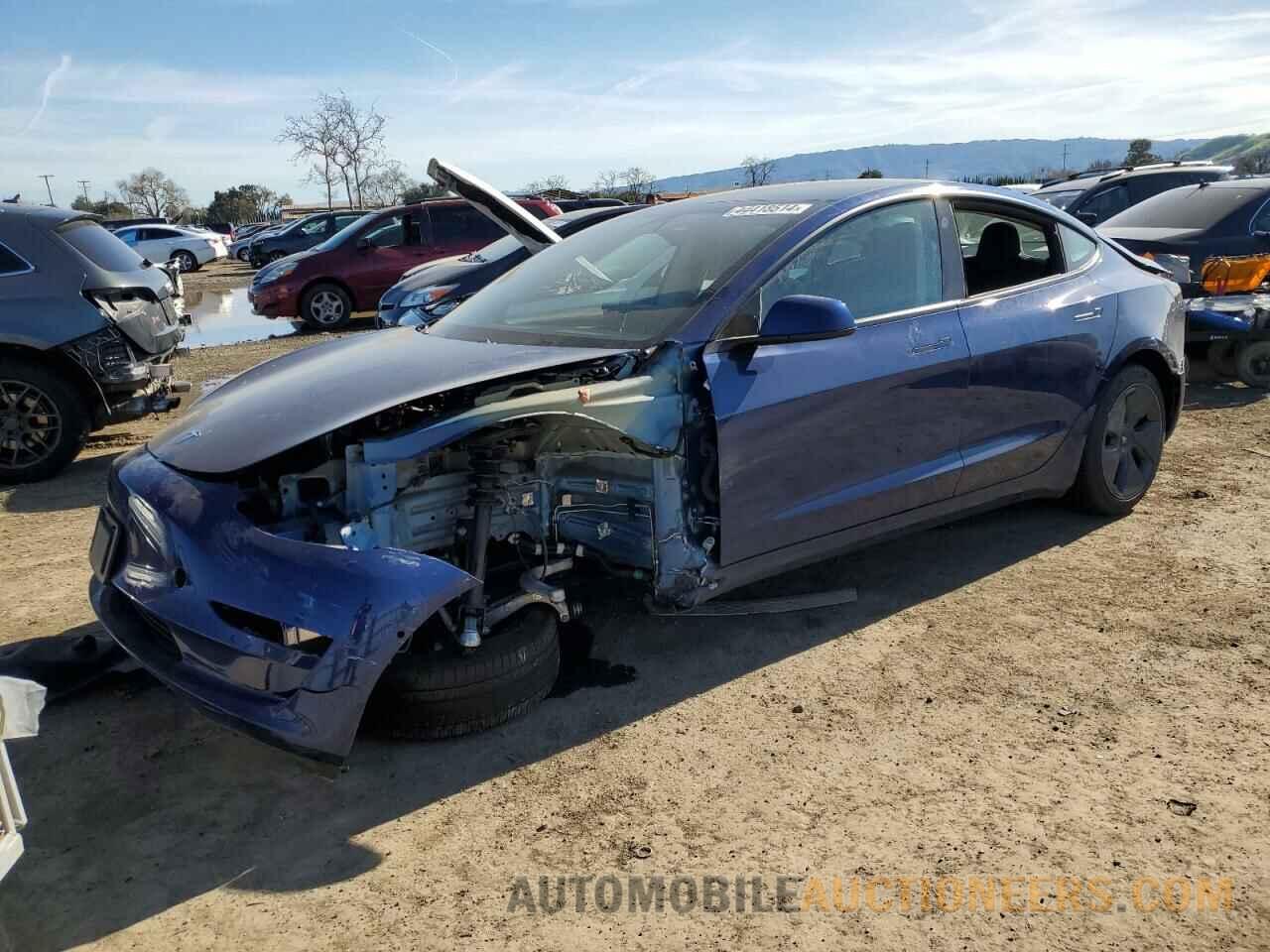 5YJ3E1EA0MF077299 TESLA MODEL 3 2021