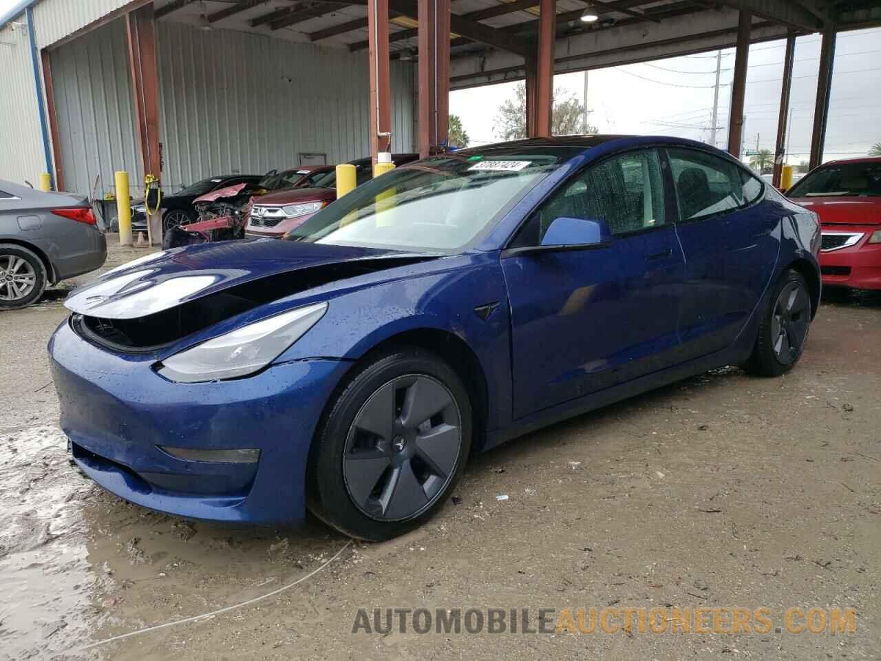 5YJ3E1EA0MF907487 TESLA MODEL 3 2021