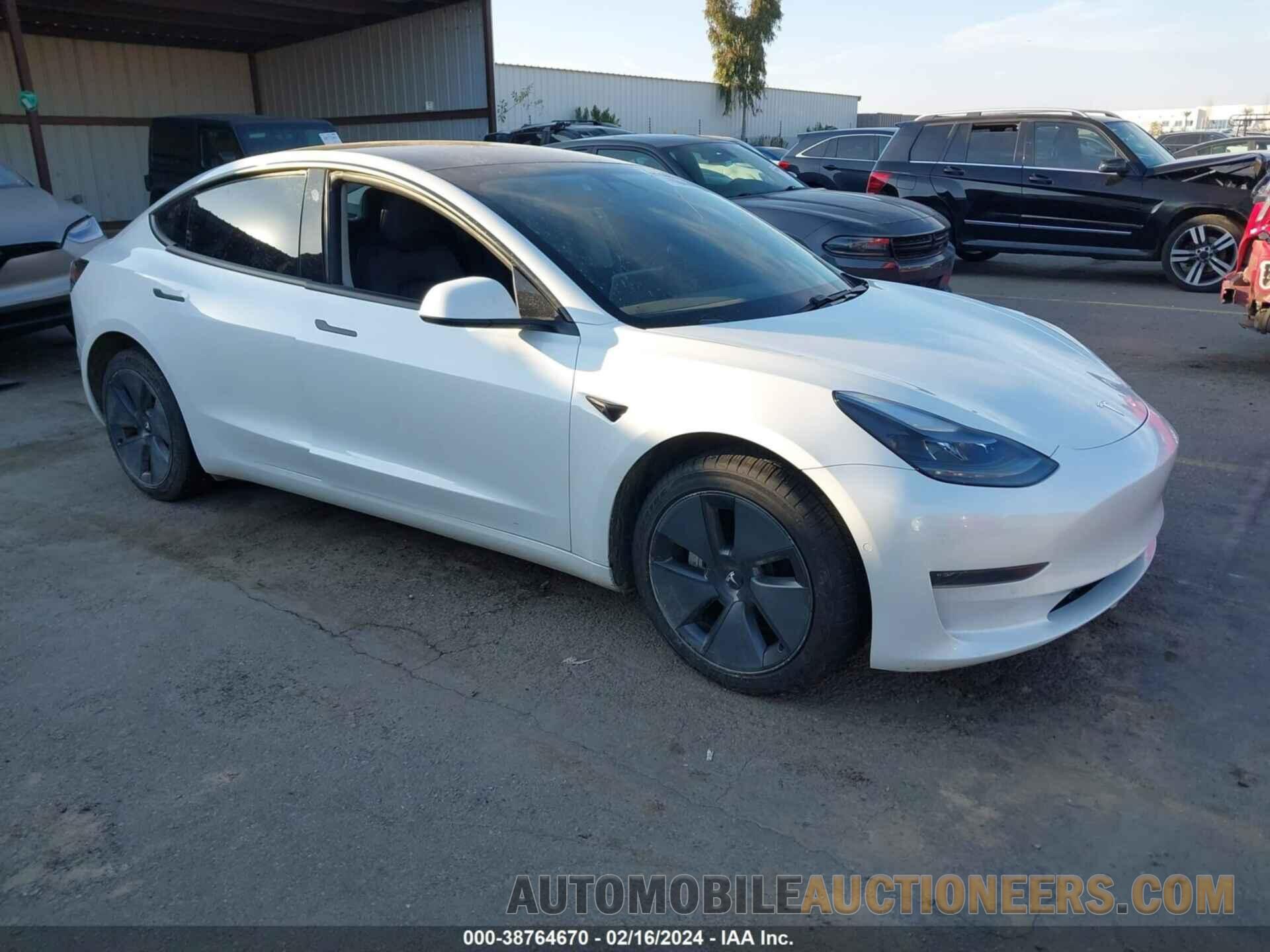 5YJ3E1EA0MF907912 TESLA MODEL 3 2021