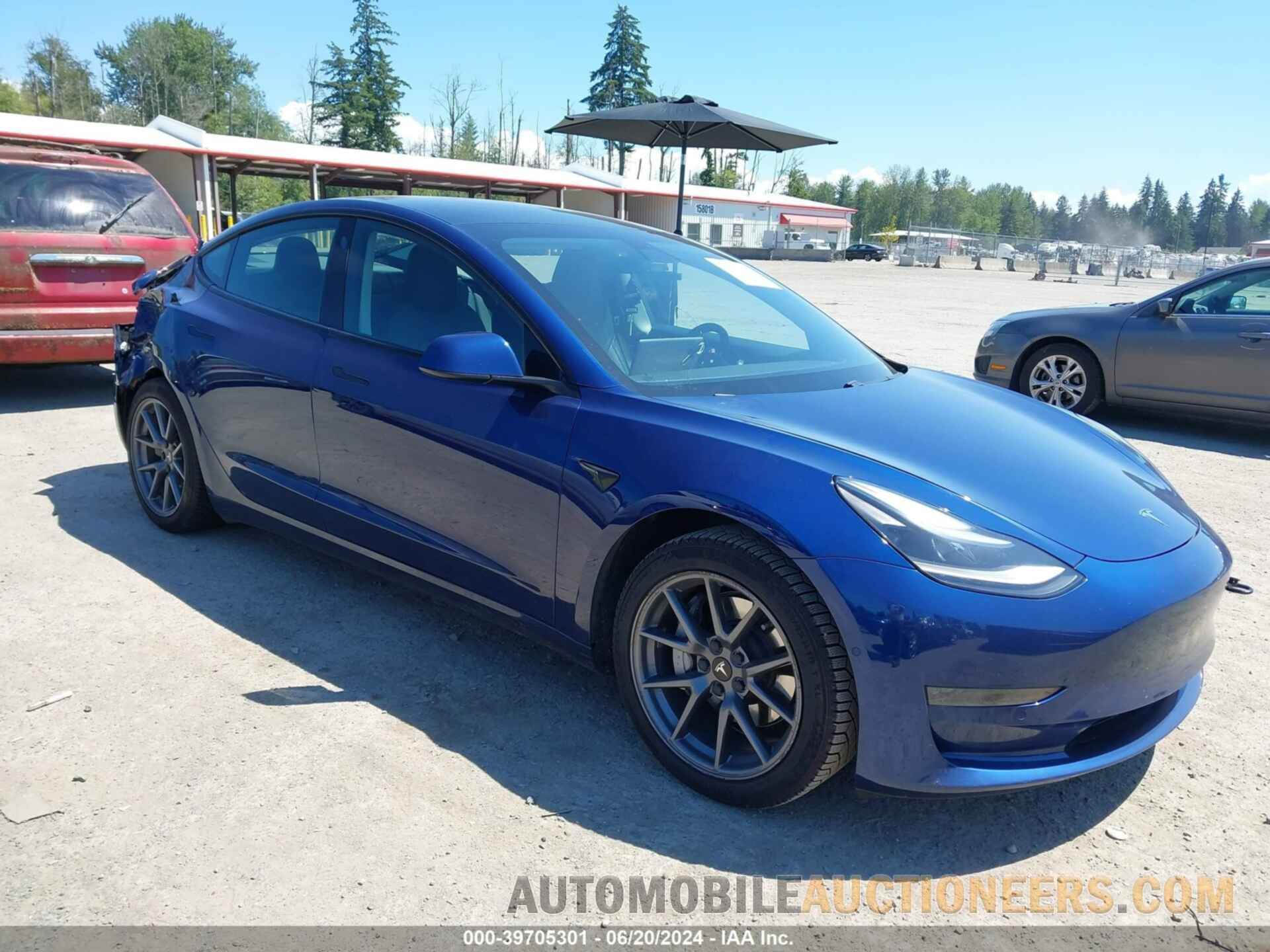 5YJ3E1EA0MF930705 TESLA MODEL 3 2021