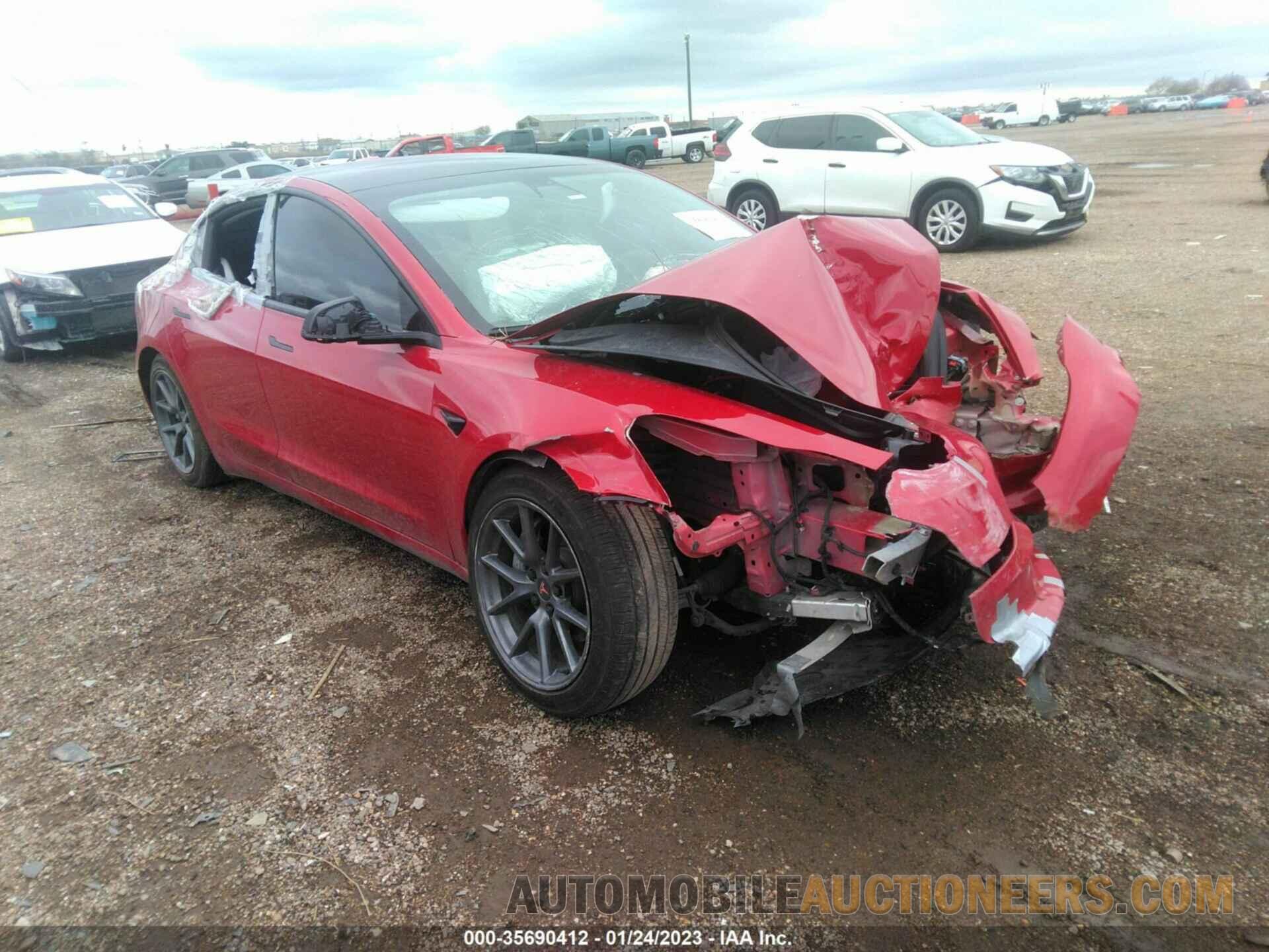 5YJ3E1EA0NF110948 TESLA MODEL 3 2022