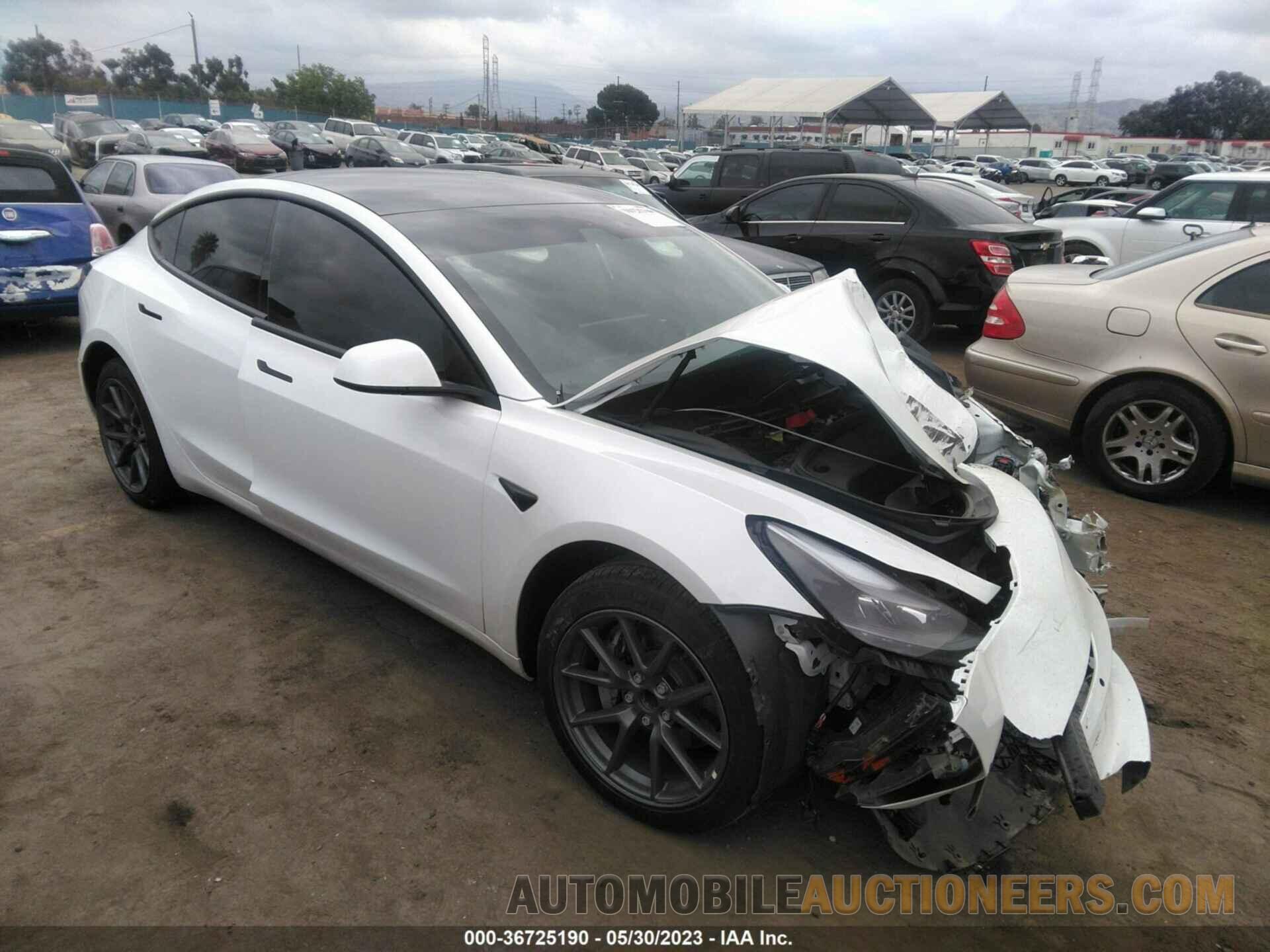 5YJ3E1EA0NF116958 TESLA MODEL 3 2022