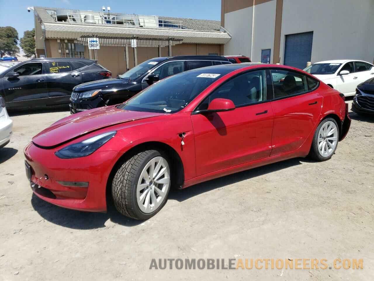 5YJ3E1EA0NF143528 TESLA MODEL 3 2022