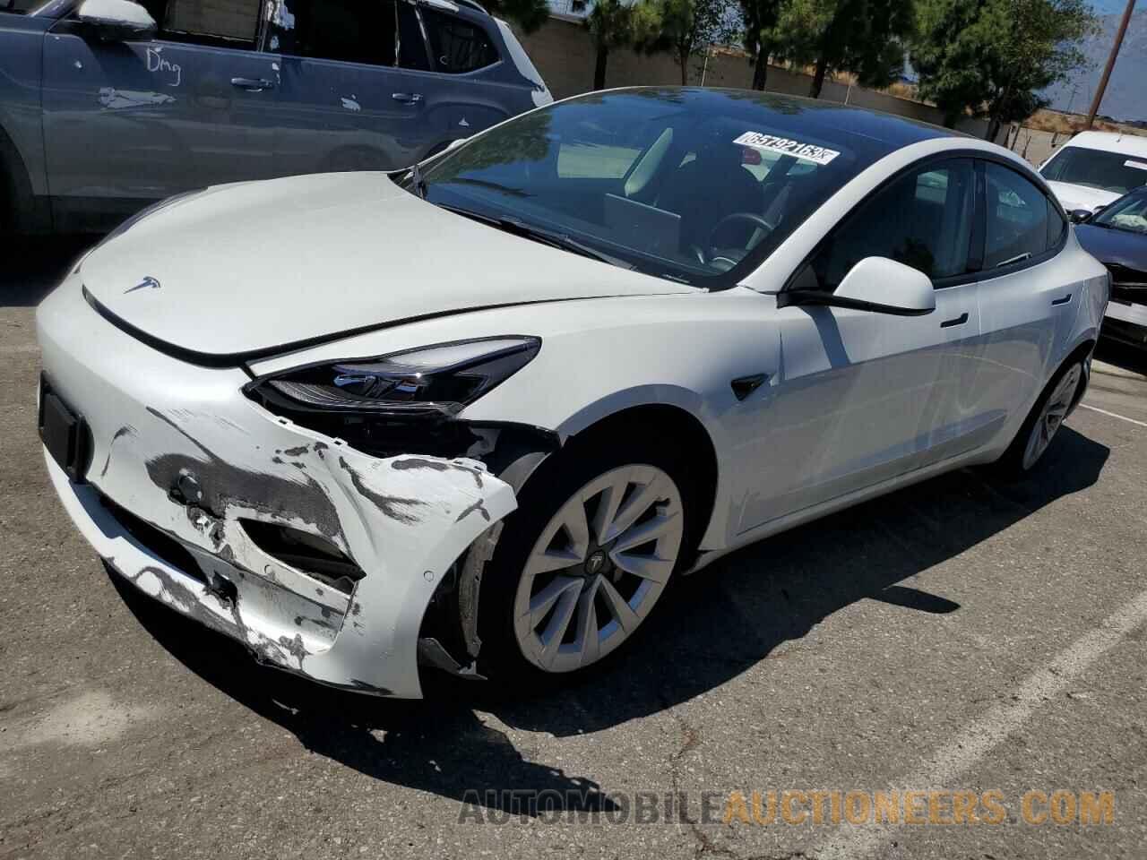 5YJ3E1EA0NF143867 TESLA MODEL 3 2022