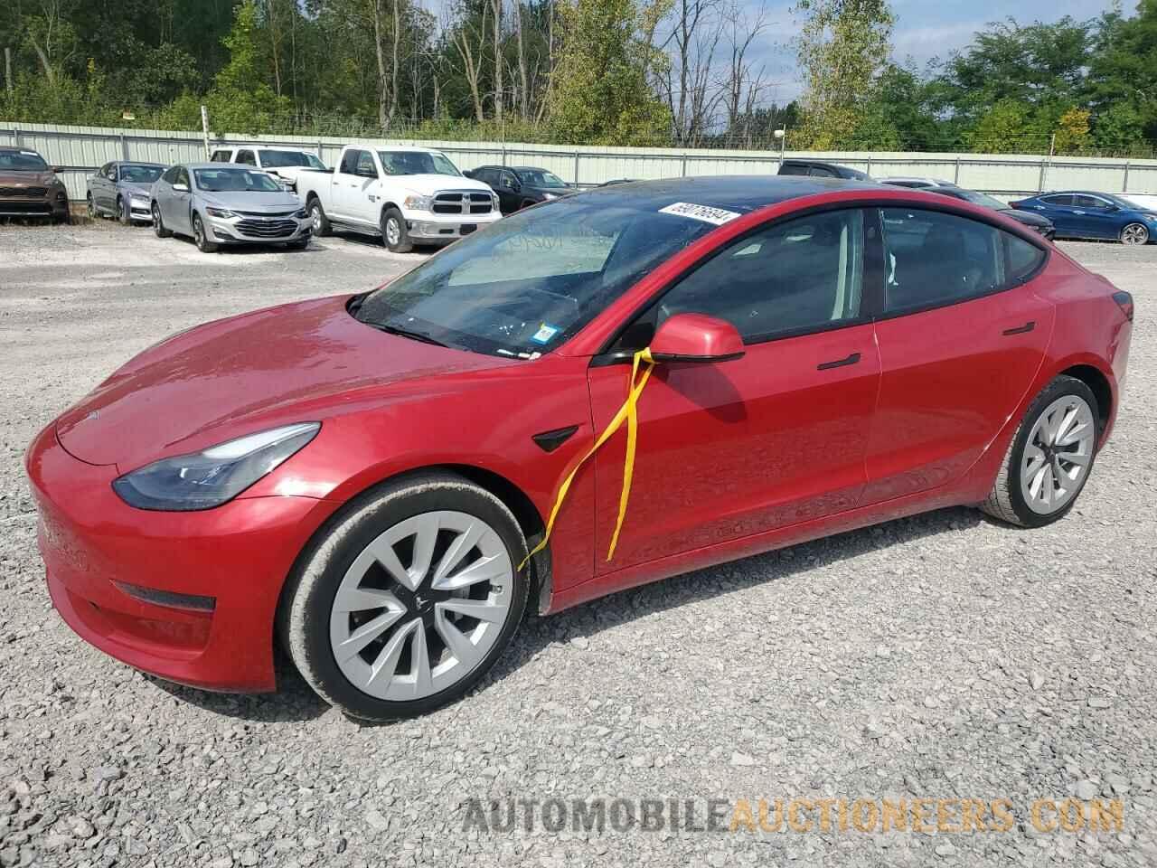 5YJ3E1EA0NF189523 TESLA MODEL 3 2022