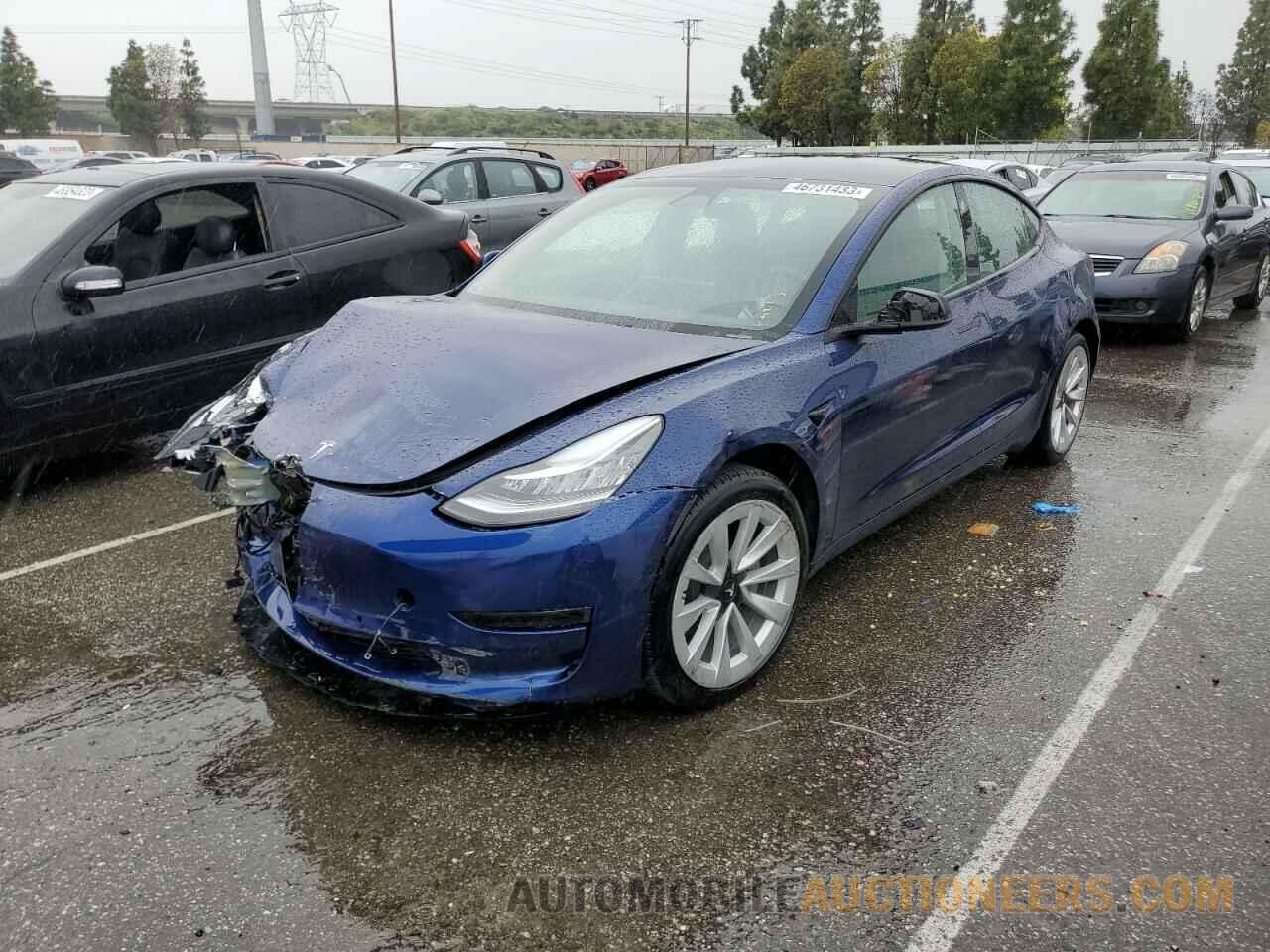 5YJ3E1EA0NF245573 TESLA MODEL 3 2022