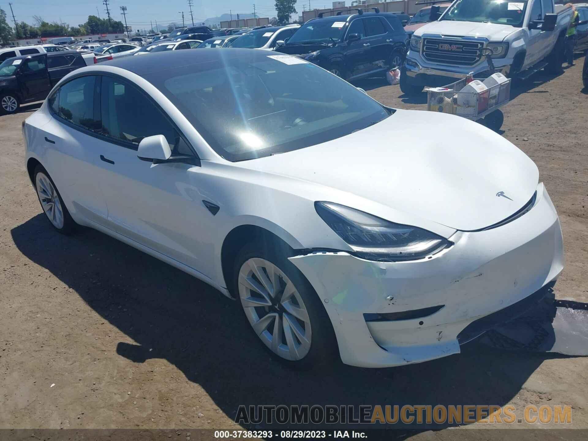 5YJ3E1EA0NF257500 TESLA MODEL 3 2022