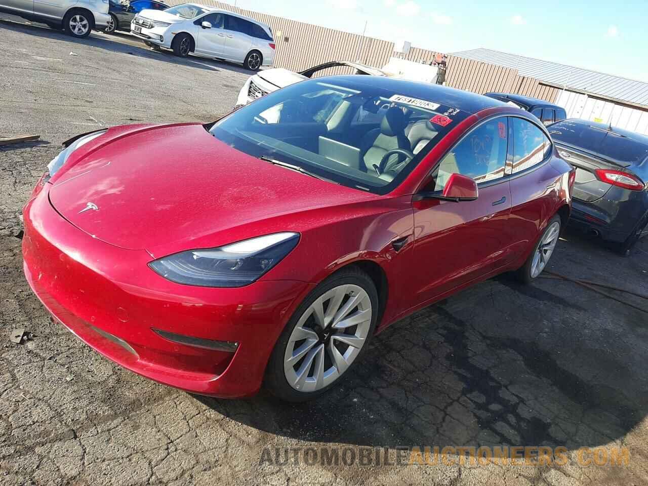 5YJ3E1EA0NF289959 TESLA MODEL 3 2022