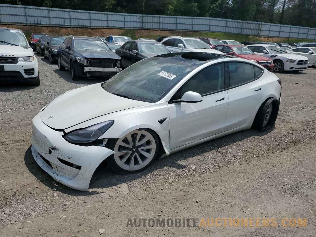 5YJ3E1EA0NF337136 TESLA MODEL 3 2022