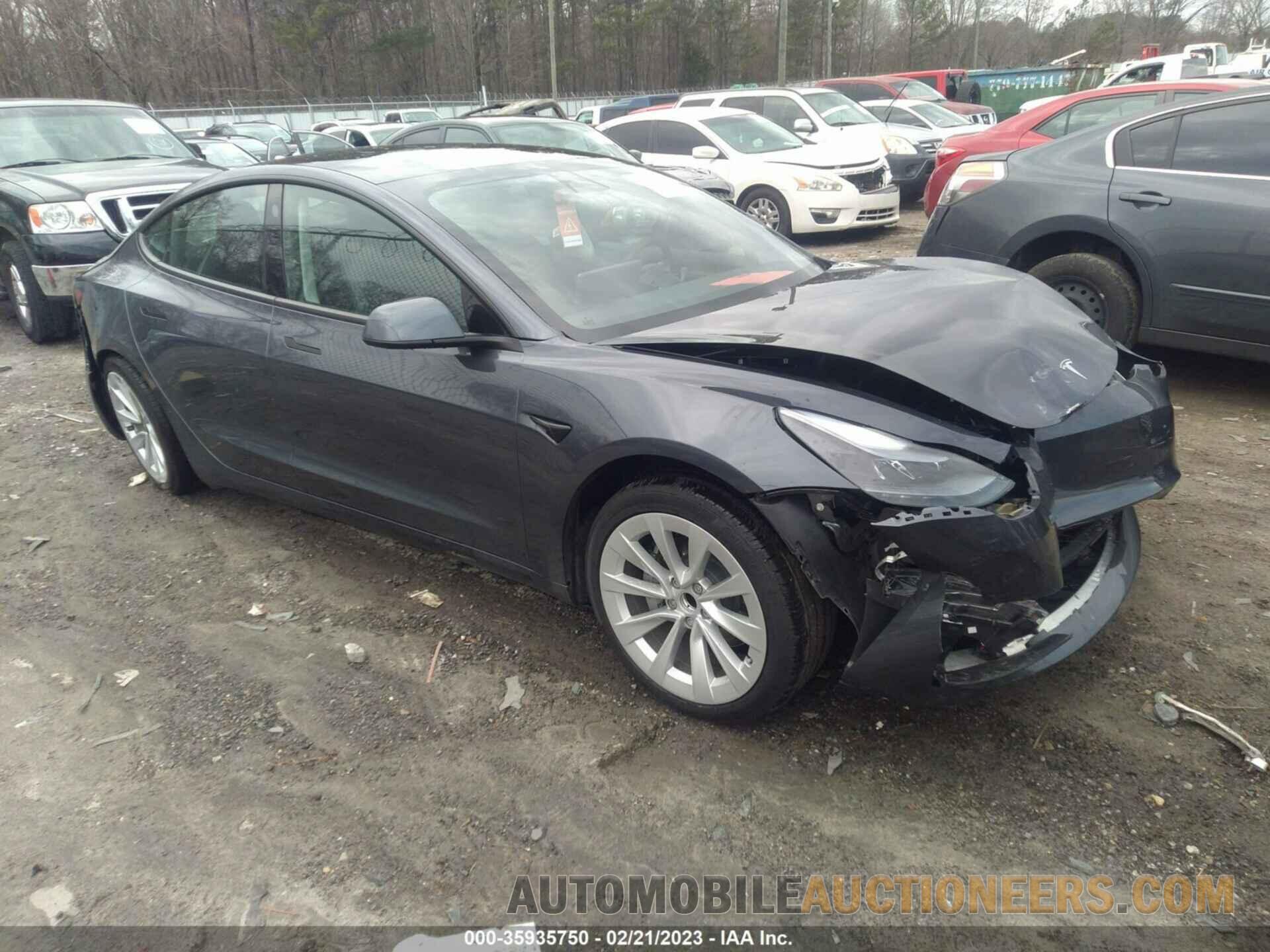 5YJ3E1EA0NF338514 TESLA MODEL 3 2022