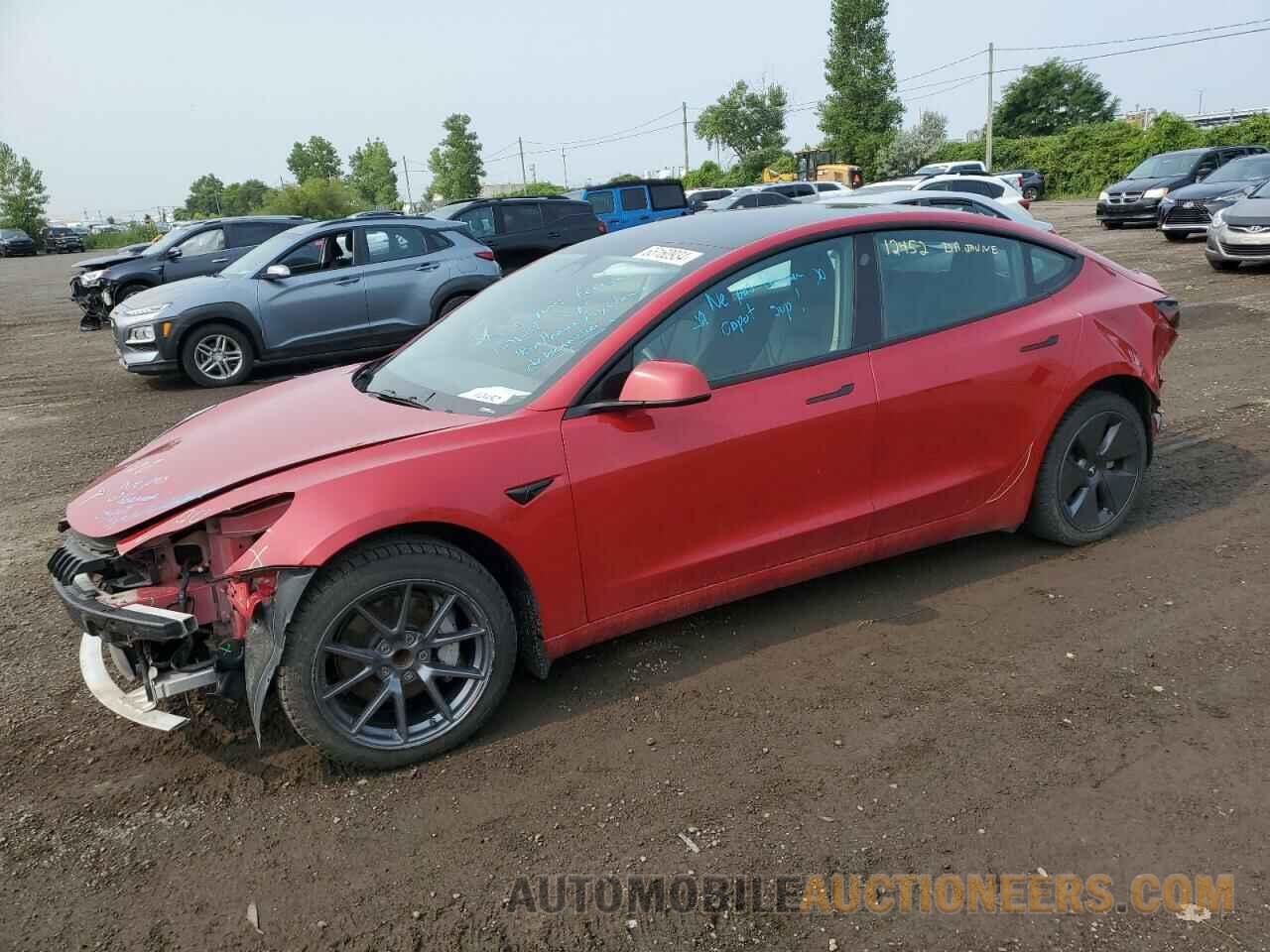 5YJ3E1EA0NF344975 TESLA MODEL 3 2022