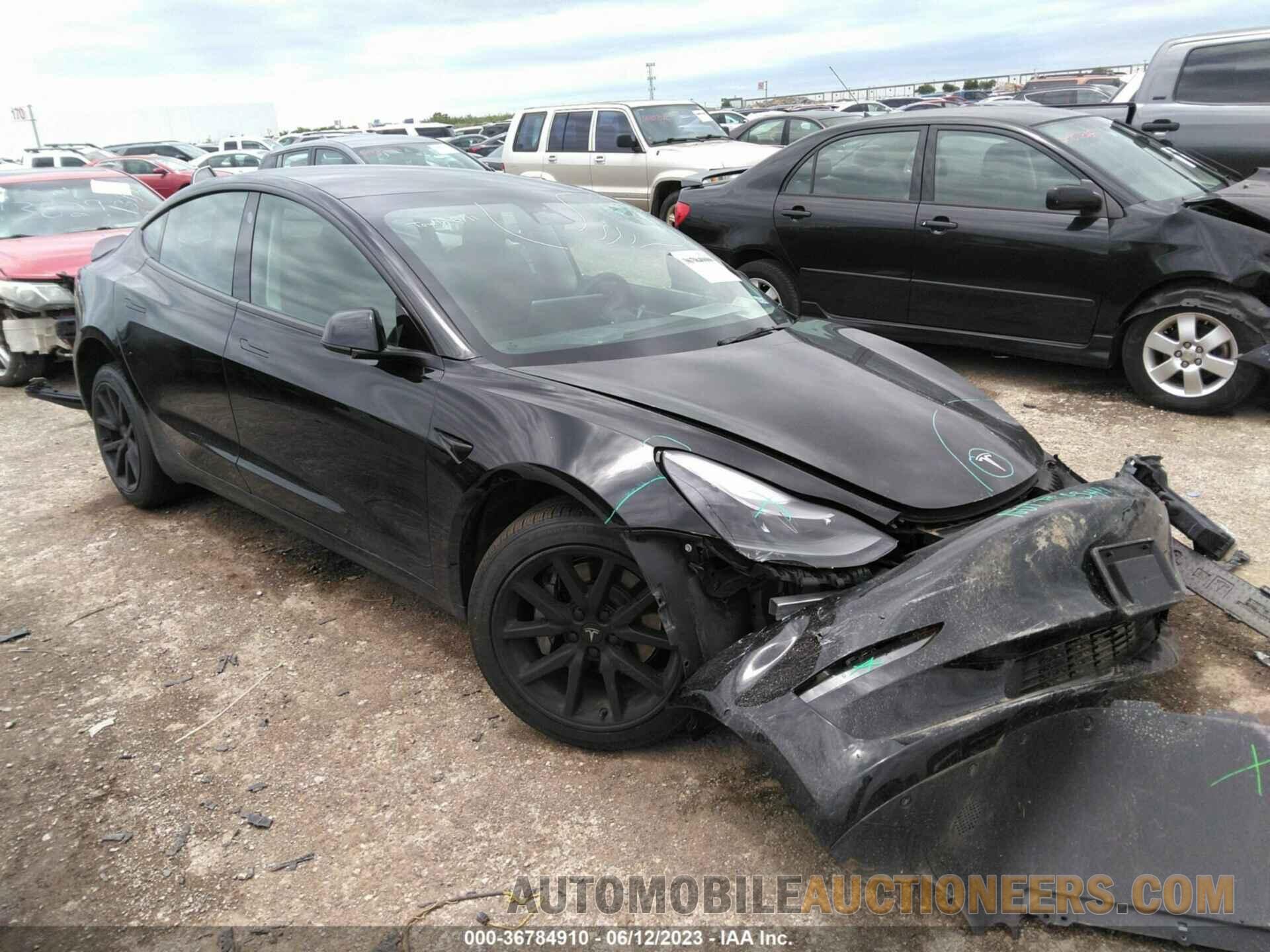 5YJ3E1EA0NF348766 TESLA MODEL 3 2022