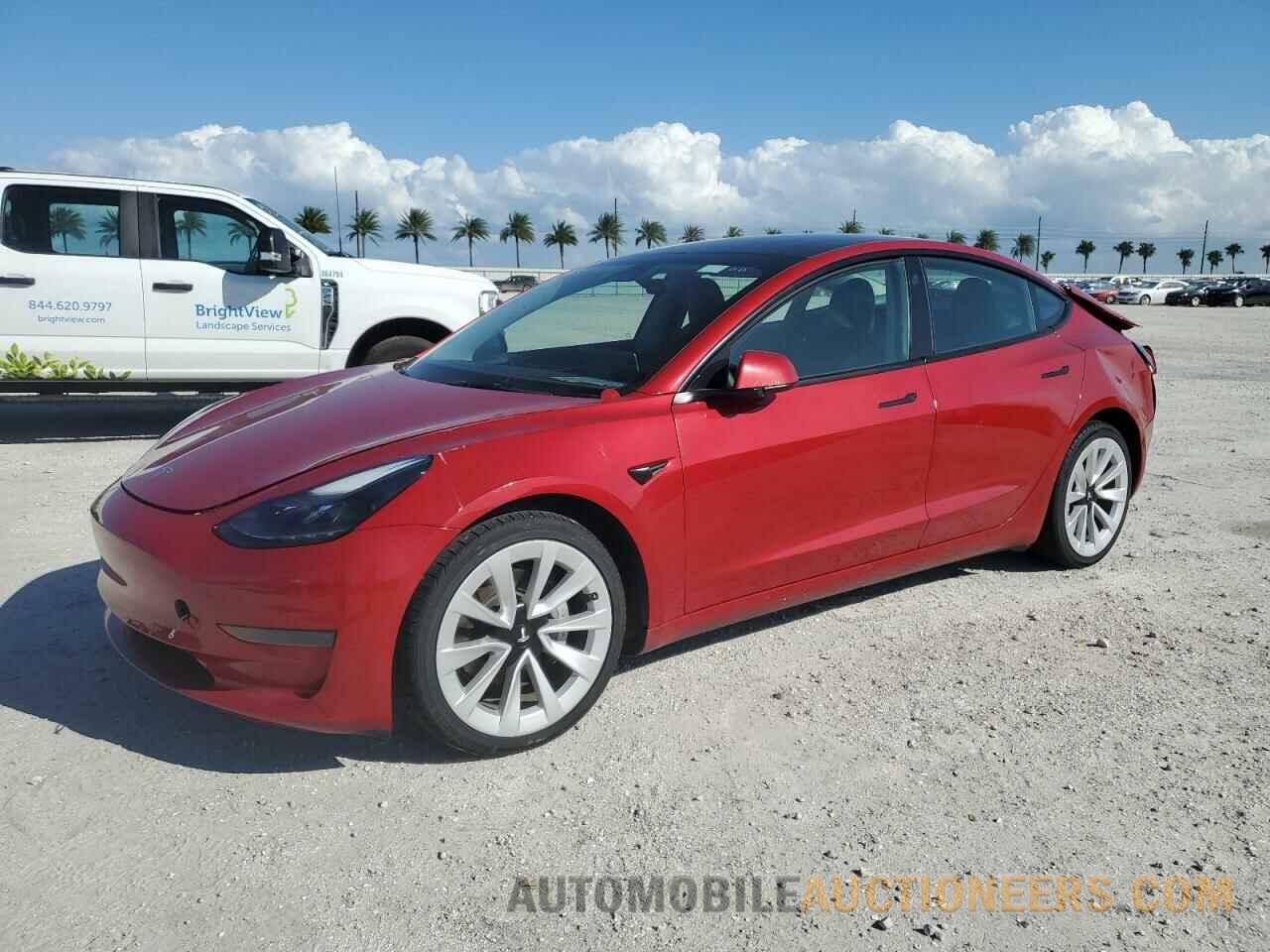 5YJ3E1EA0NF368886 TESLA MODEL 3 2022