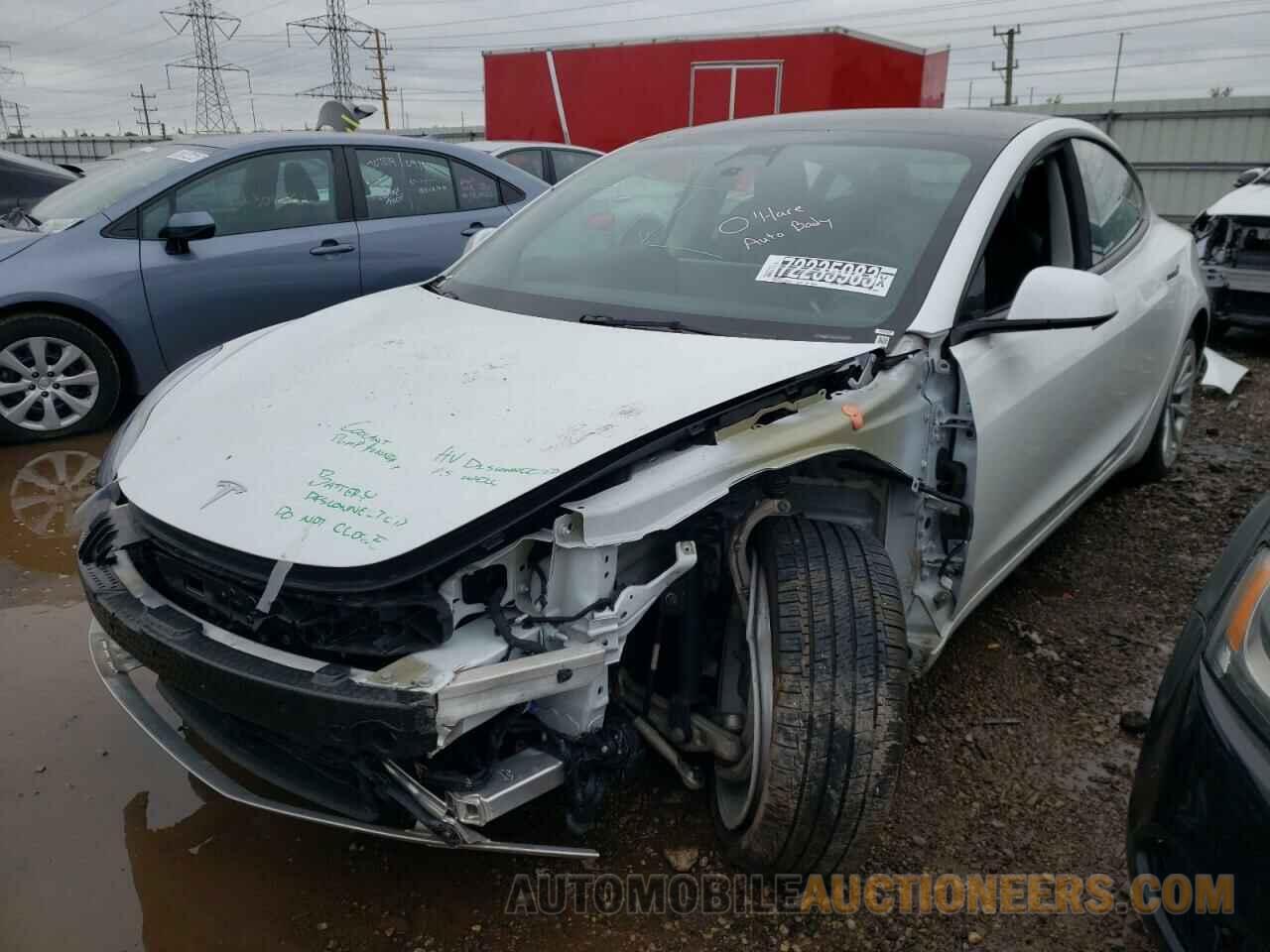 5YJ3E1EA0NF368953 TESLA MODEL 3 2022