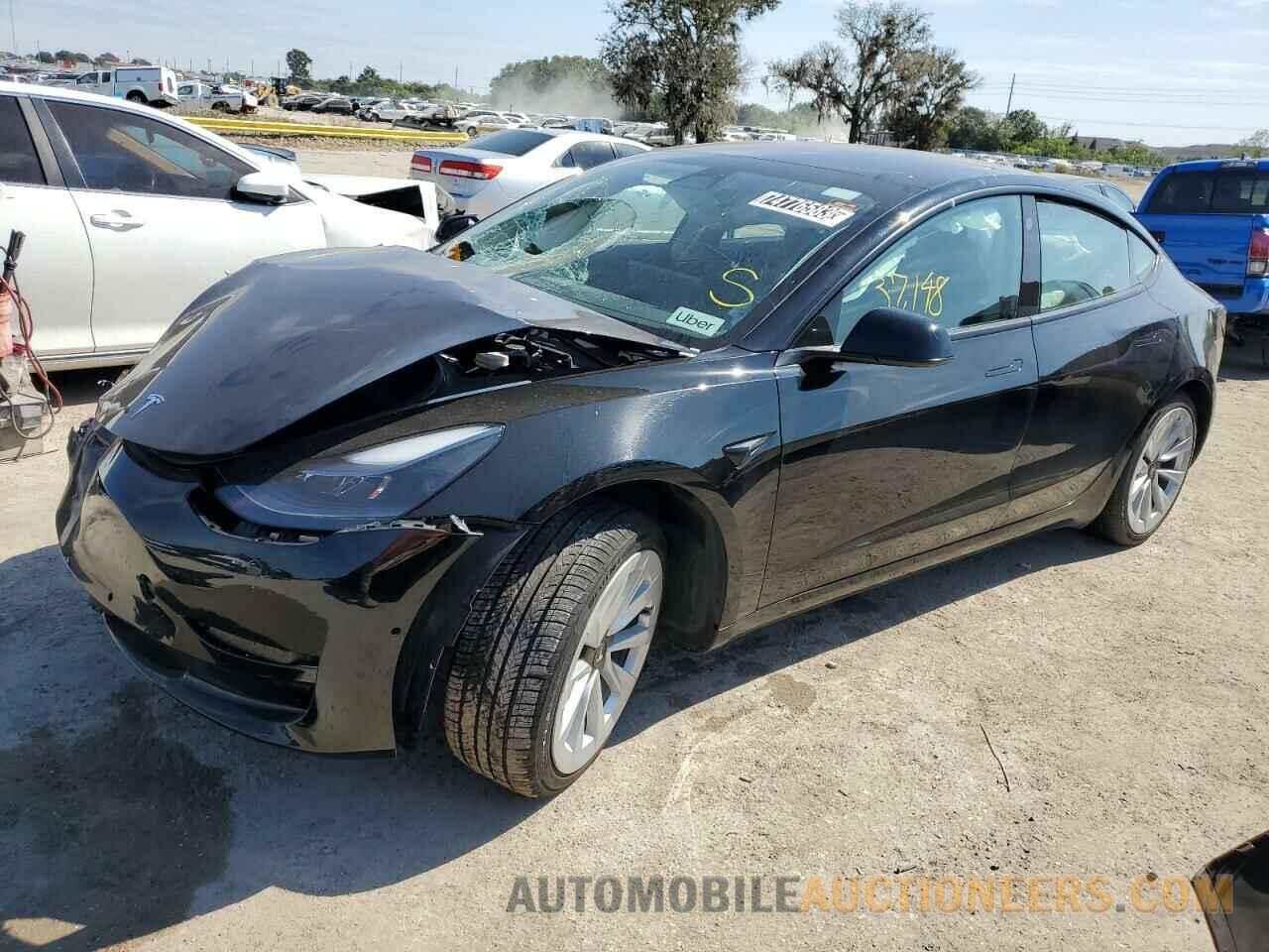 5YJ3E1EA0NF370587 TESLA MODEL 3 2022