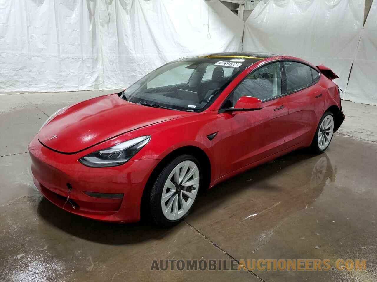 5YJ3E1EA0NF371061 TESLA MODEL 3 2022