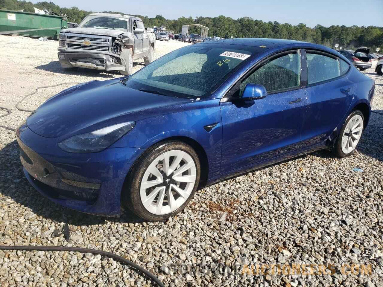 5YJ3E1EA0NF371609 TESLA MODEL 3 2022