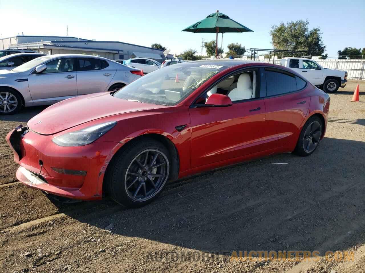 5YJ3E1EA0NF373327 TESLA MODEL 3 2022