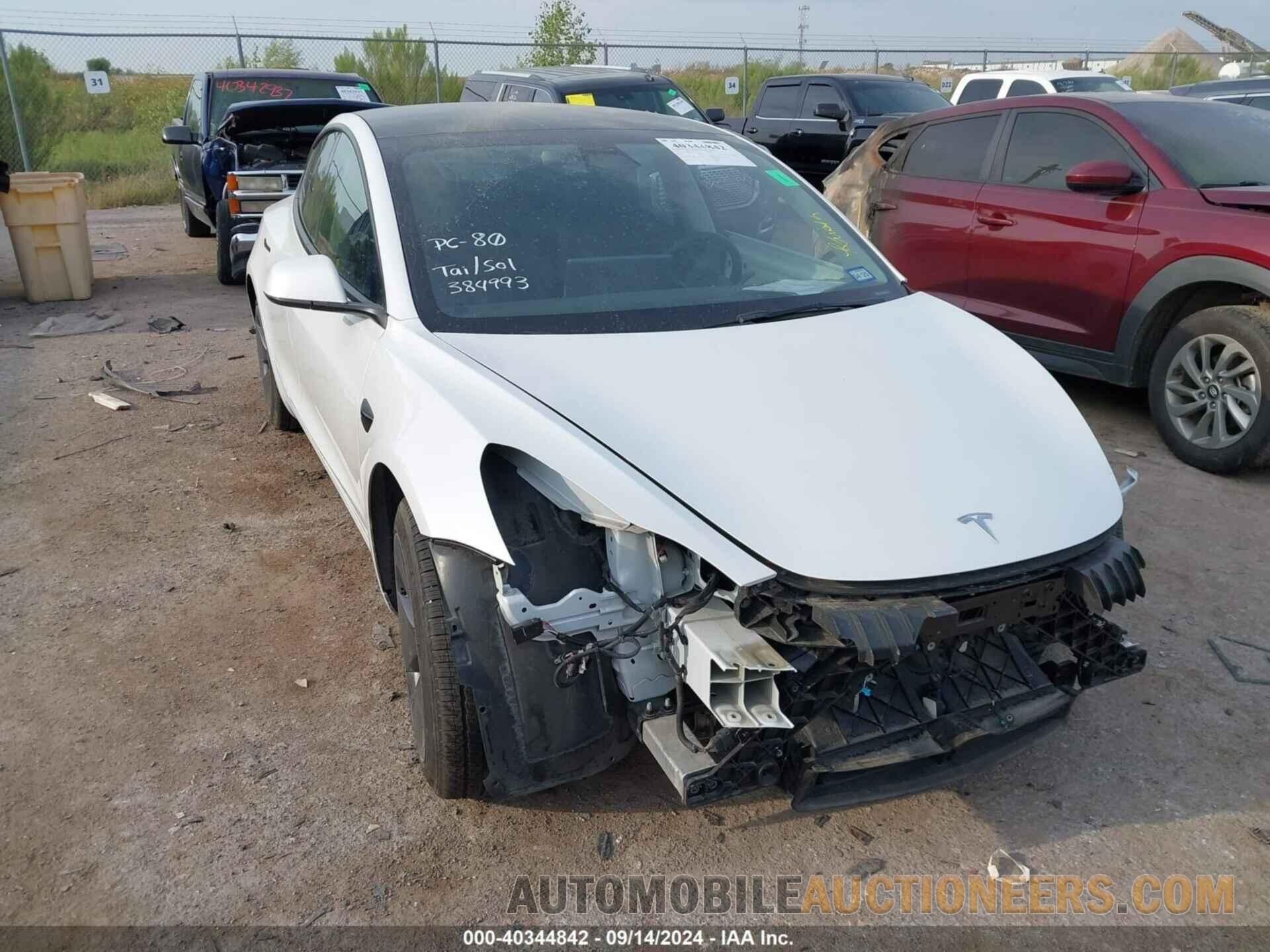 5YJ3E1EA0PF384993 TESLA MODEL 3 2023