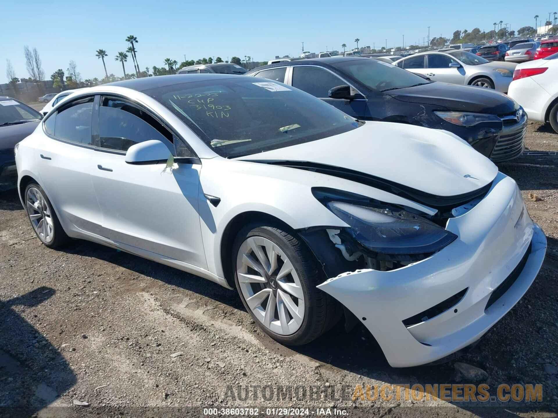 5YJ3E1EA1MF031903 TESLA MODEL 3 2021