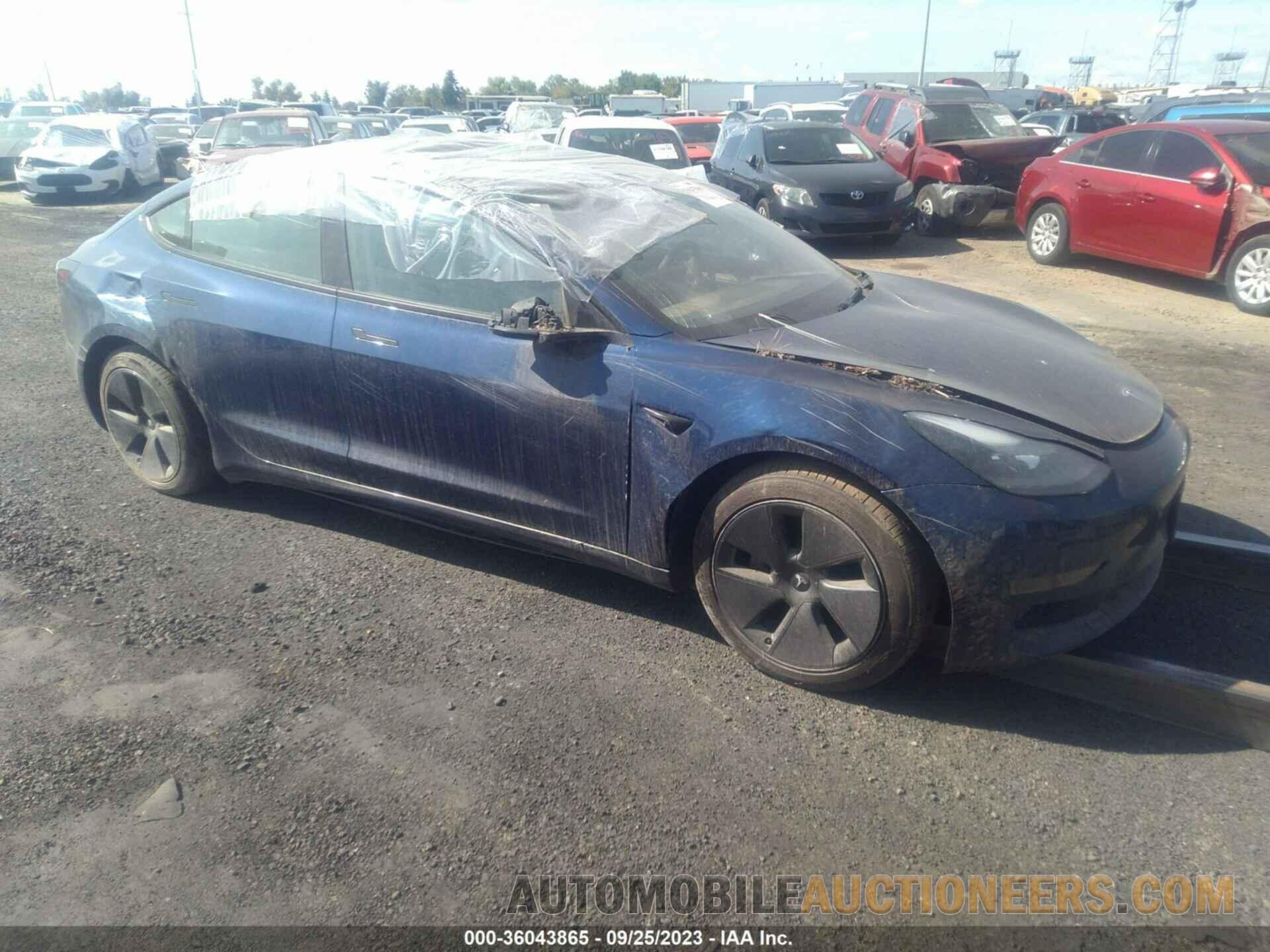 5YJ3E1EA1MF090448 TESLA MODEL 3 2021