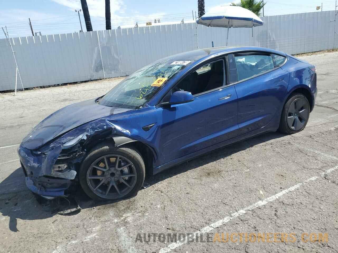 5YJ3E1EA1MF093284 TESLA MODEL 3 2021