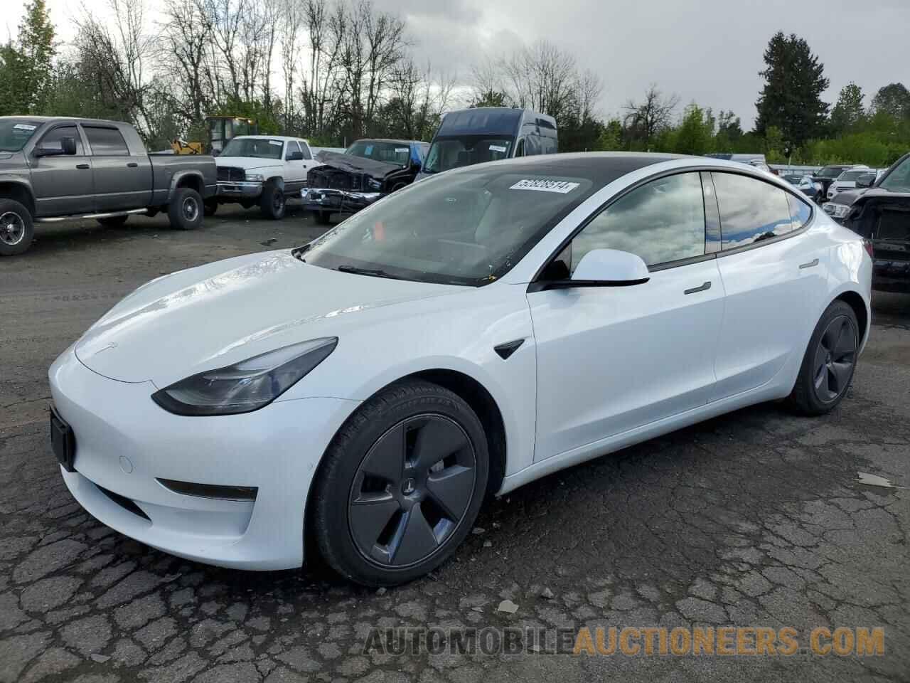 5YJ3E1EA1MF093527 TESLA MODEL 3 2021