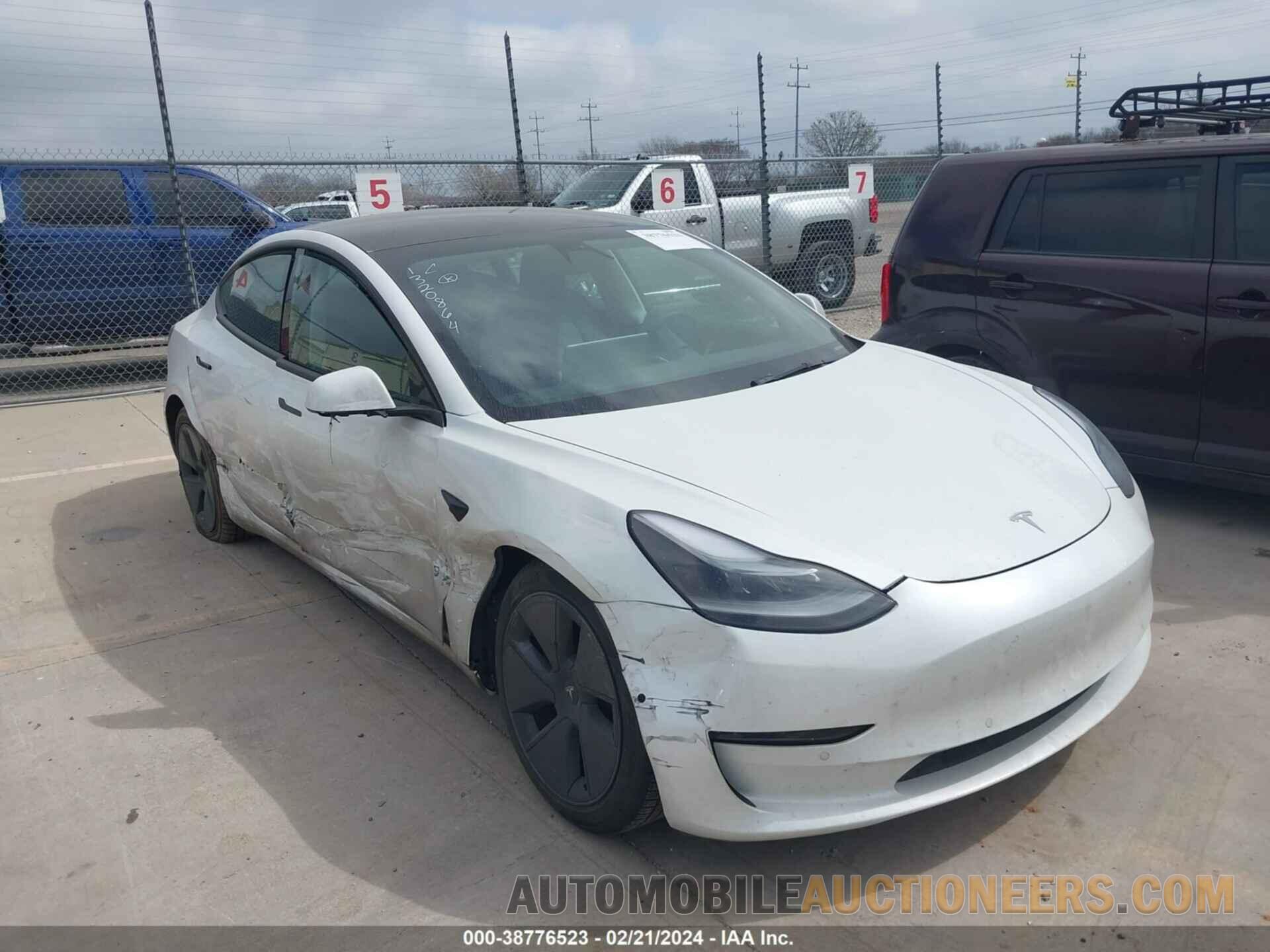 5YJ3E1EA1MF100184 TESLA MODEL 3 2021