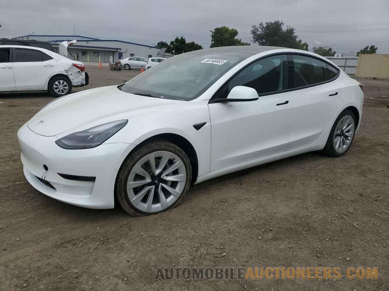 5YJ3E1EA1NF143523 TESLA MODEL 3 2022