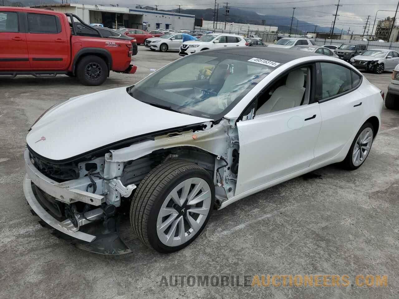 5YJ3E1EA1NF154733 TESLA MODEL 3 2022