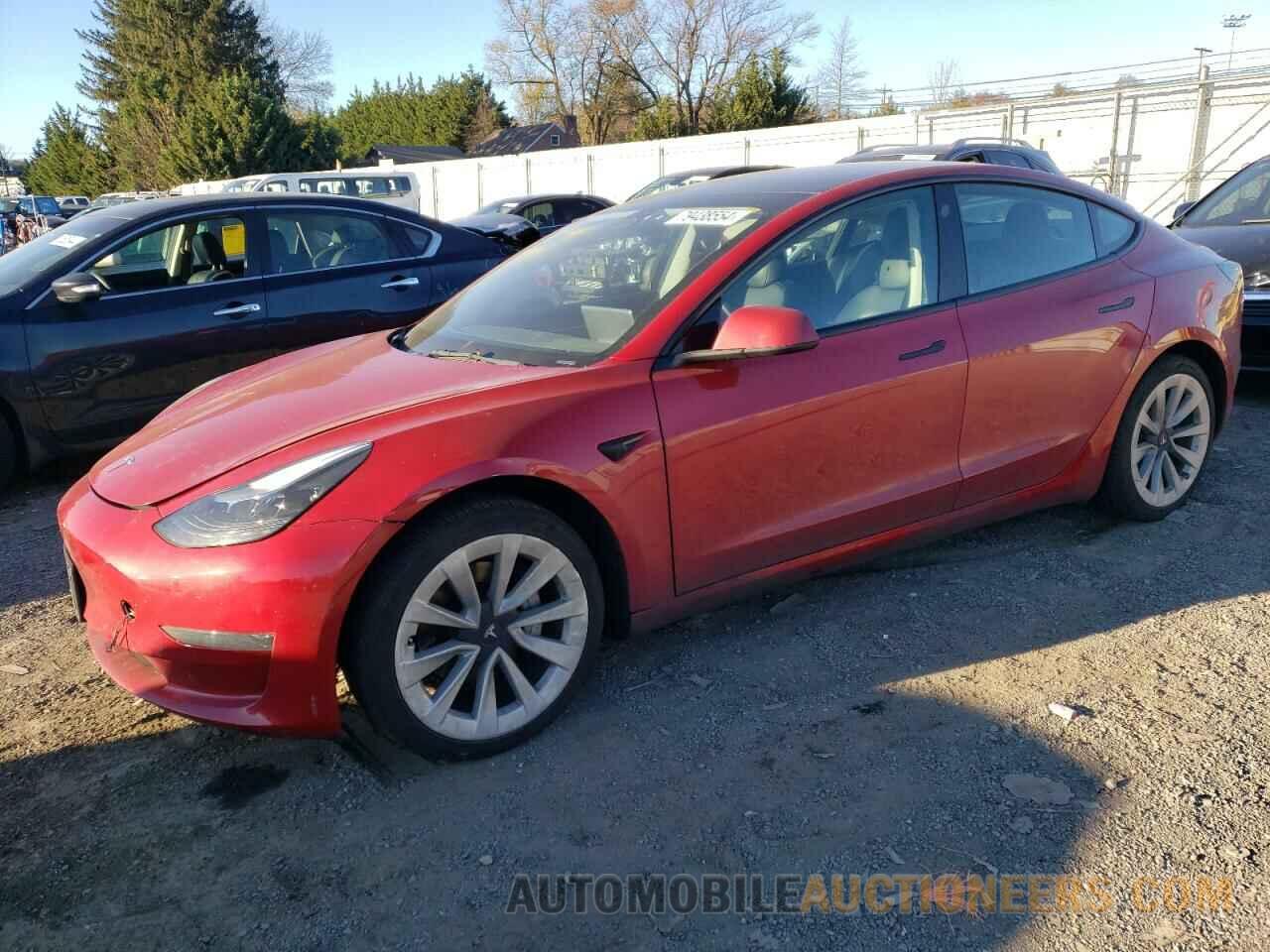 5YJ3E1EA1NF185366 TESLA MODEL 3 2022