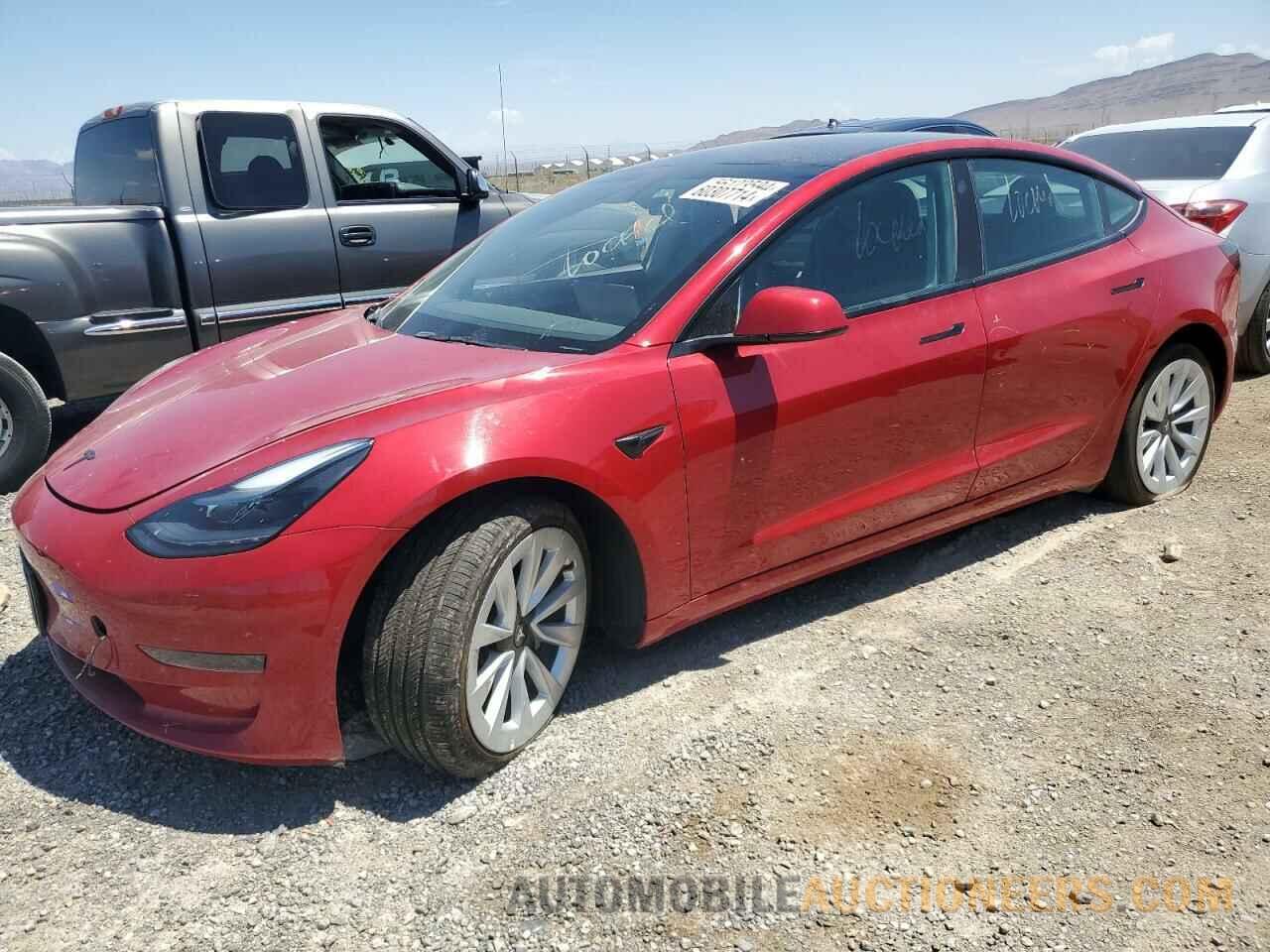 5YJ3E1EA1NF186811 TESLA MODEL 3 2022