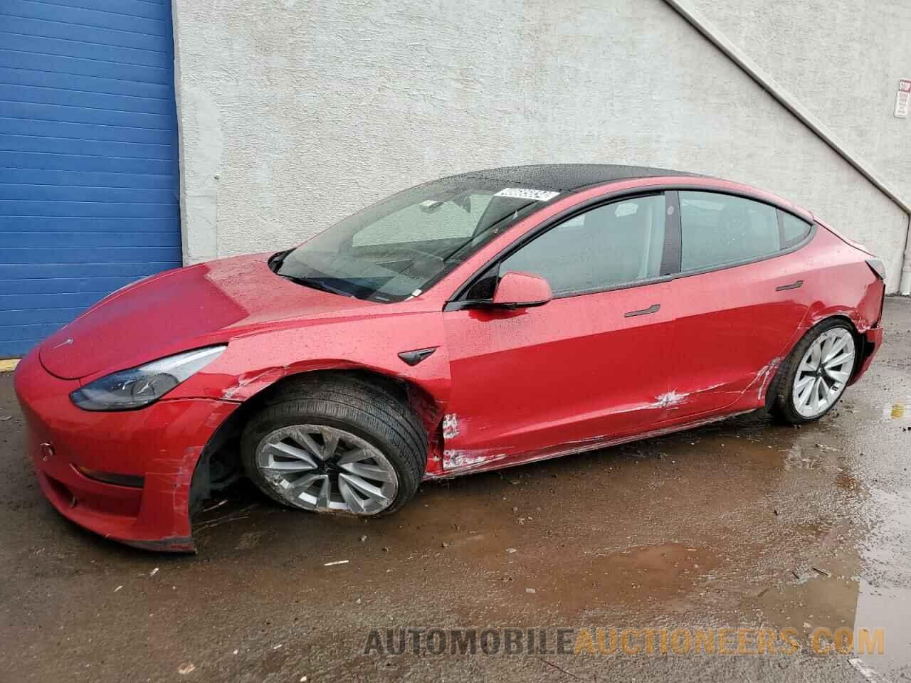 5YJ3E1EA1NF186825 TESLA MODEL 3 2022