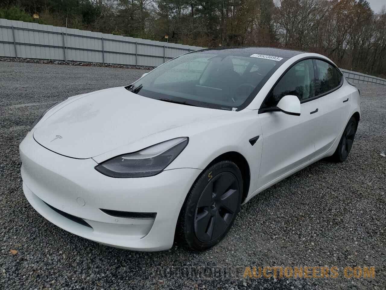 5YJ3E1EA1NF187635 TESLA MODEL 3 2022