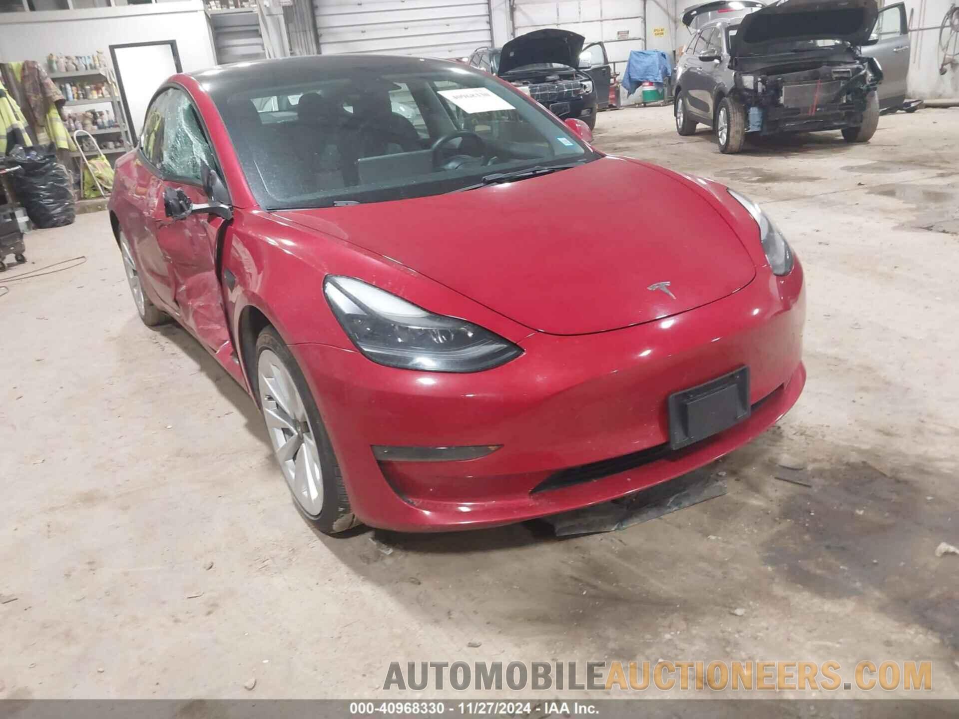 5YJ3E1EA1NF188333 TESLA MODEL 3 2022