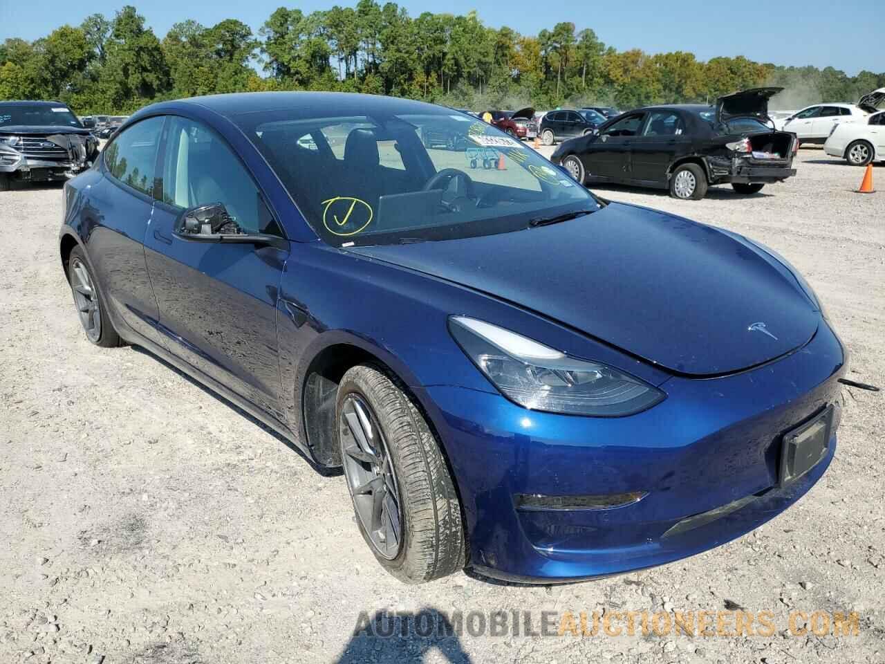 5YJ3E1EA1NF188736 TESLA MODEL 3 2022