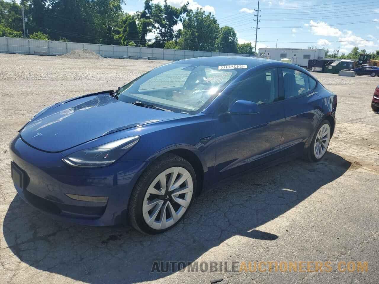 5YJ3E1EA1NF190258 TESLA MODEL 3 2022