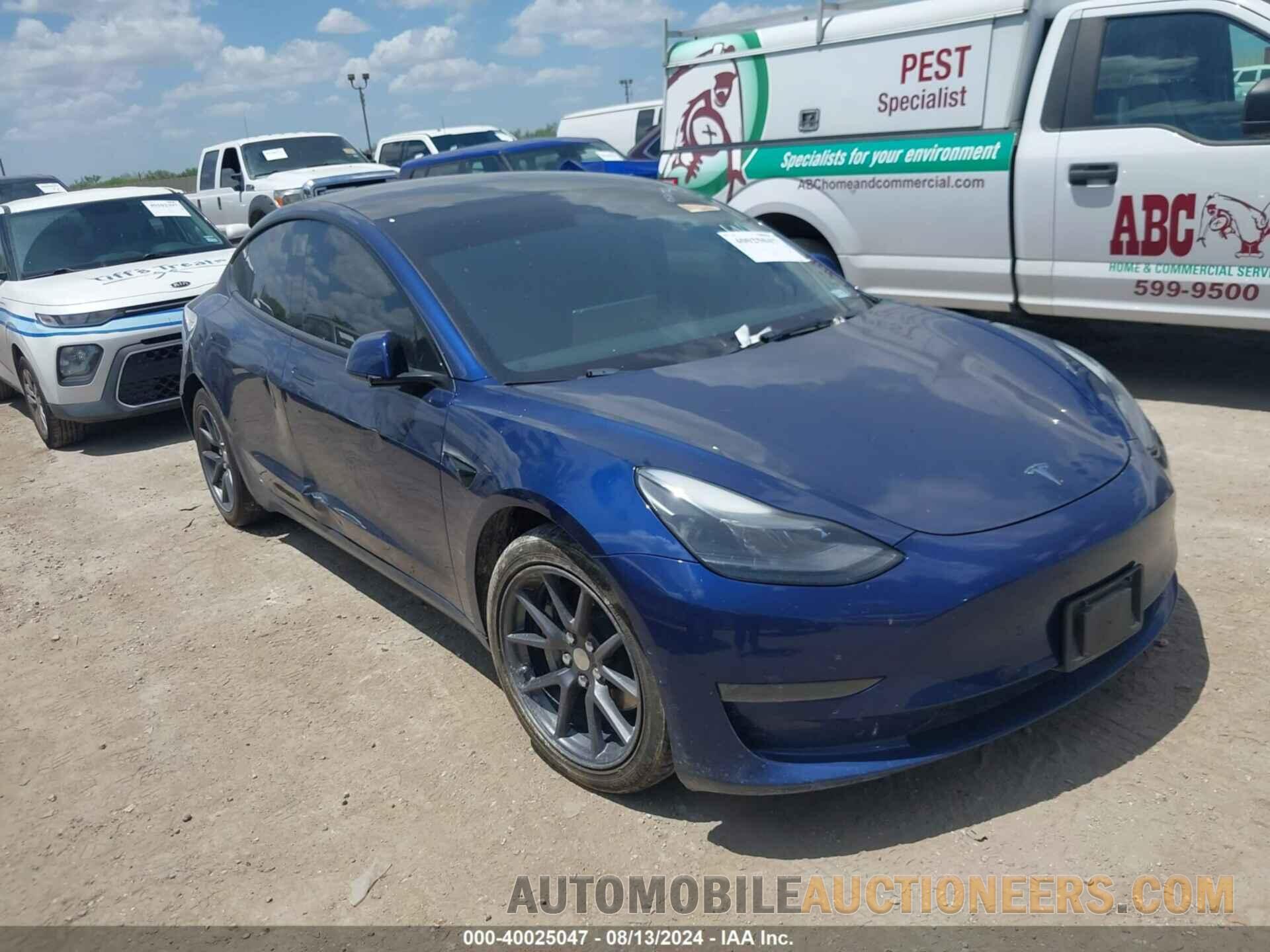 5YJ3E1EA1NF190597 TESLA MODEL 3 2022