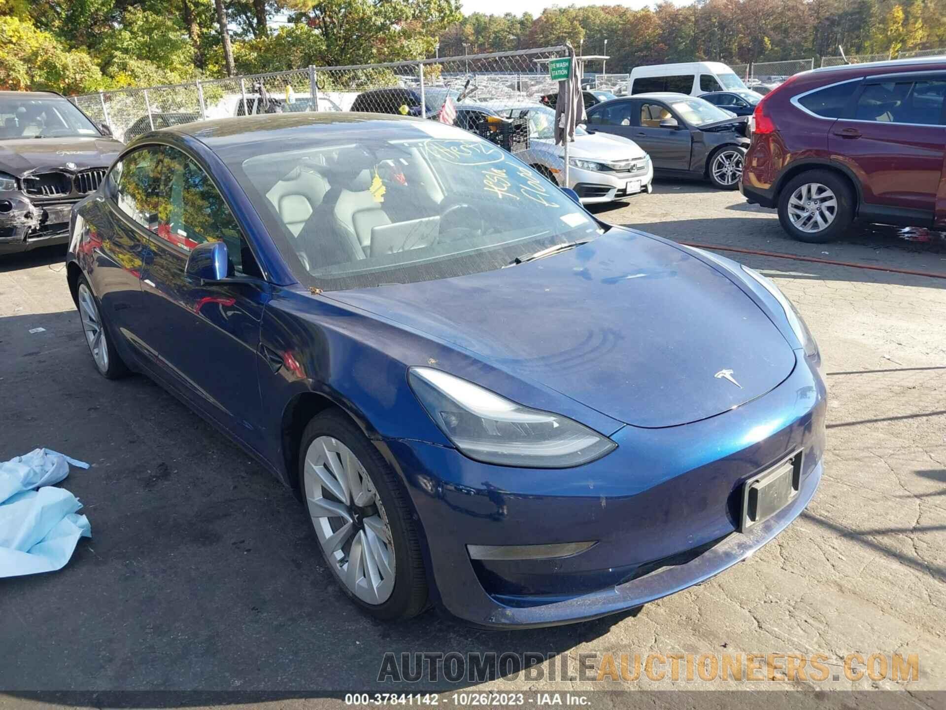 5YJ3E1EA1NF191460 TESLA MODEL 3 2022