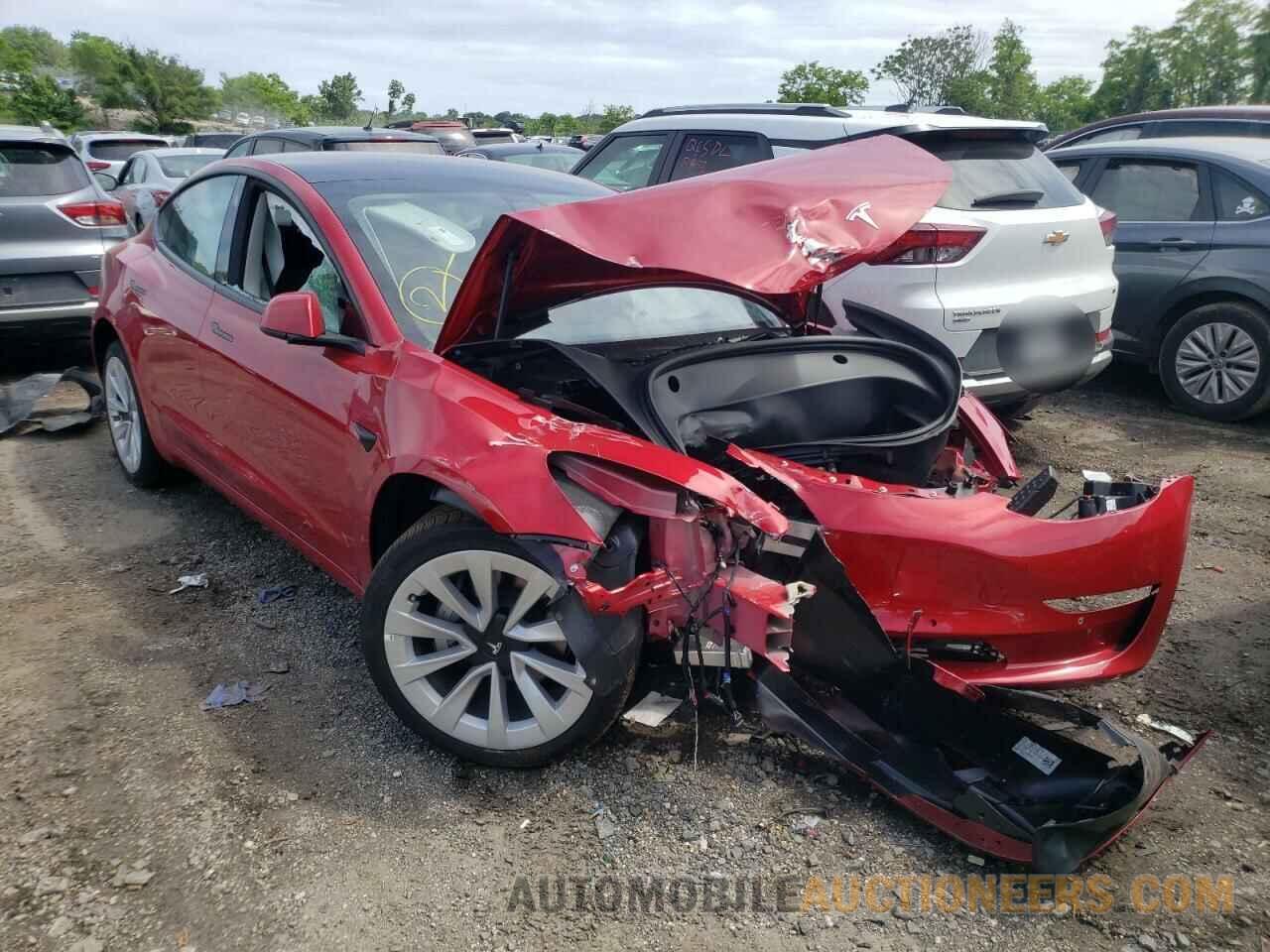 5YJ3E1EA1NF192009 TESLA MODEL 3 2022