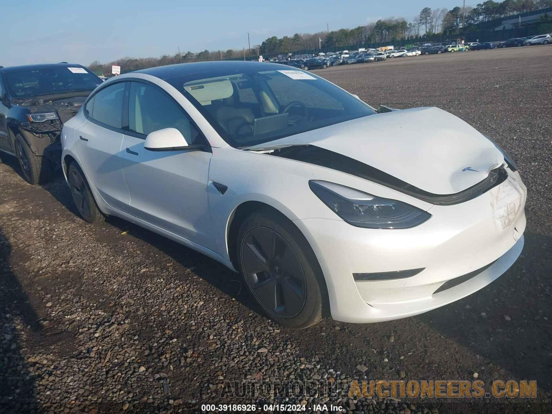 5YJ3E1EA1NF251320 TESLA MODEL 3 2022