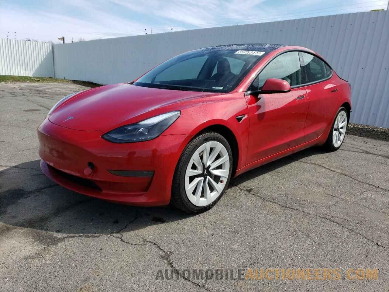 5YJ3E1EA1NF286519 TESLA MODEL 3 2022